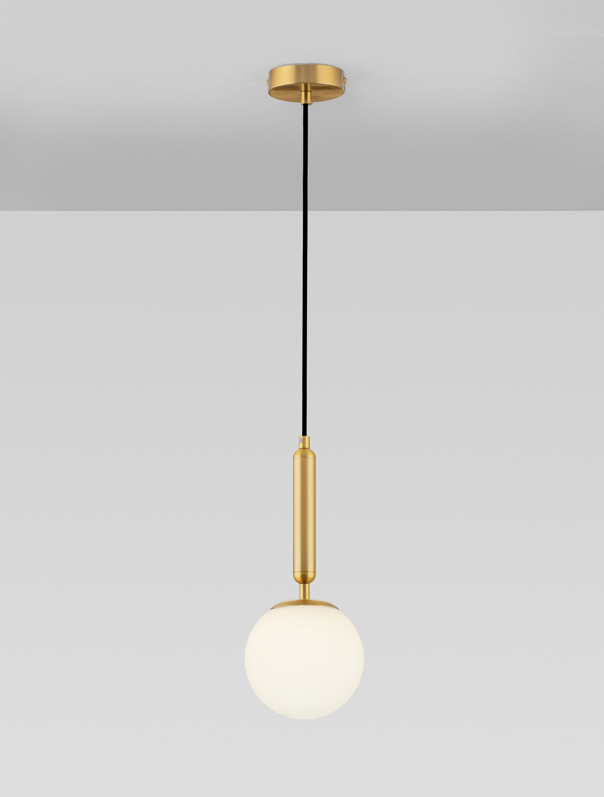MONET | H 185 D 15 cm | 12 W | IP20 | Λευκό/Χρυσός | Γυαλί/Μέταλλο