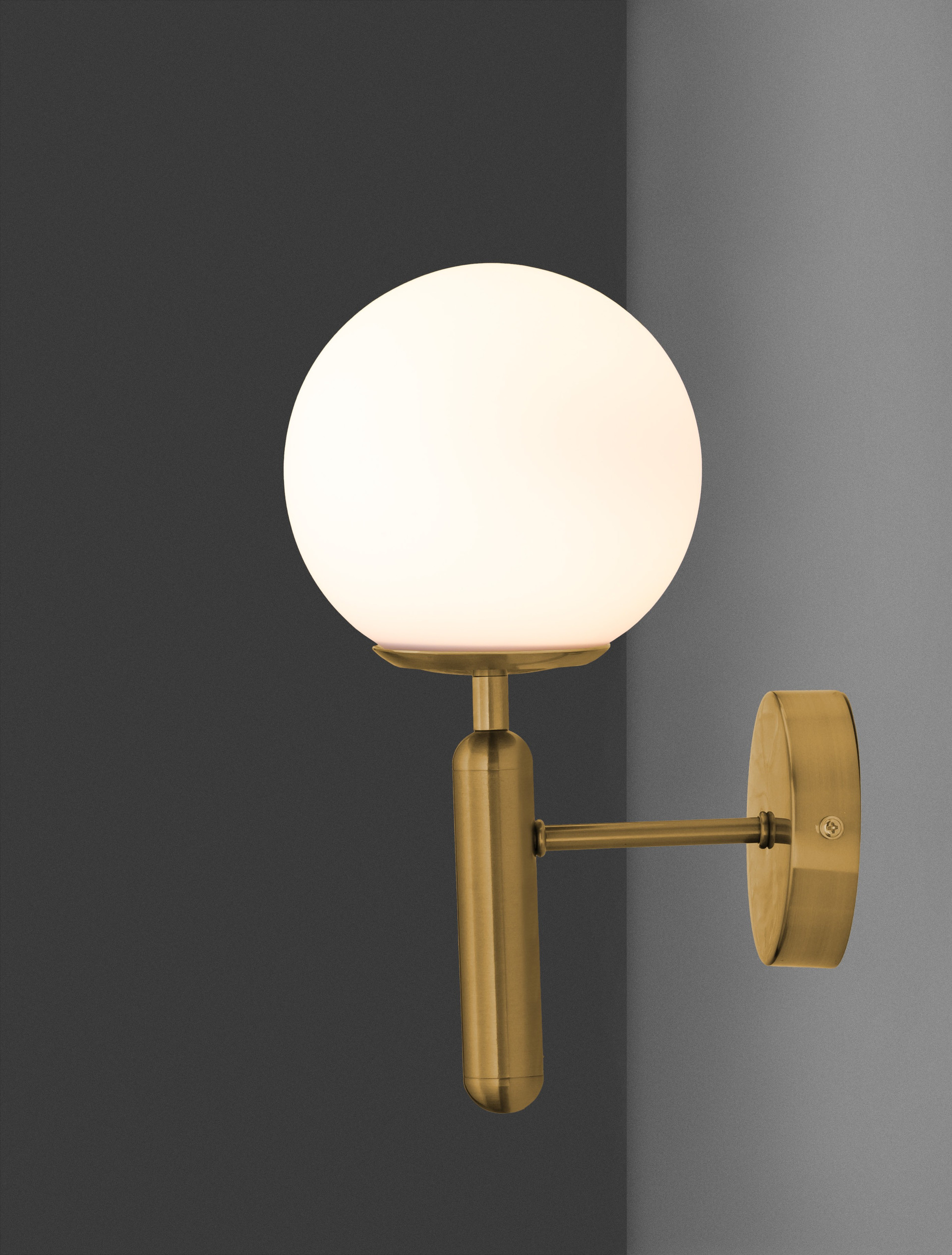 MONET | L 15 W 18 H 30 cm | 12 W | IP20 | Bianco/Oro | Vetro/Metallo