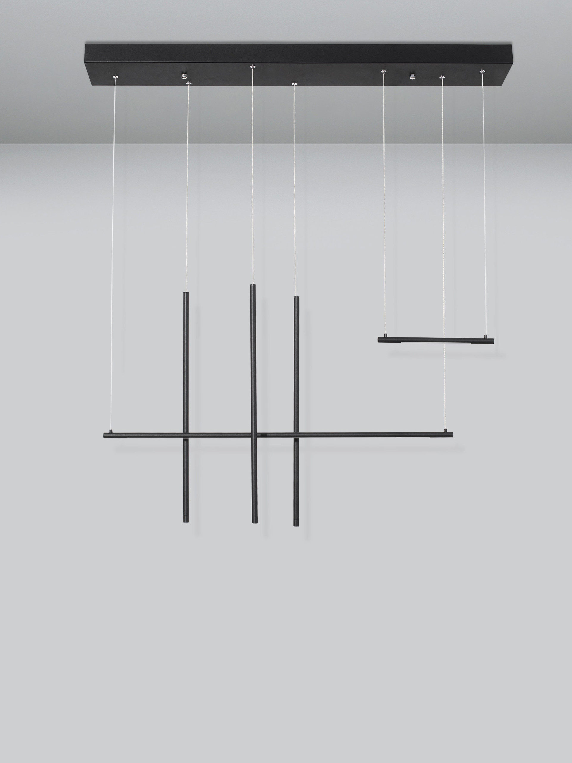 ELETTRA | L 110 W 15 H 200 cm | 20 W | 3000 K | 698 lm | IP20 | Black | Aluminum