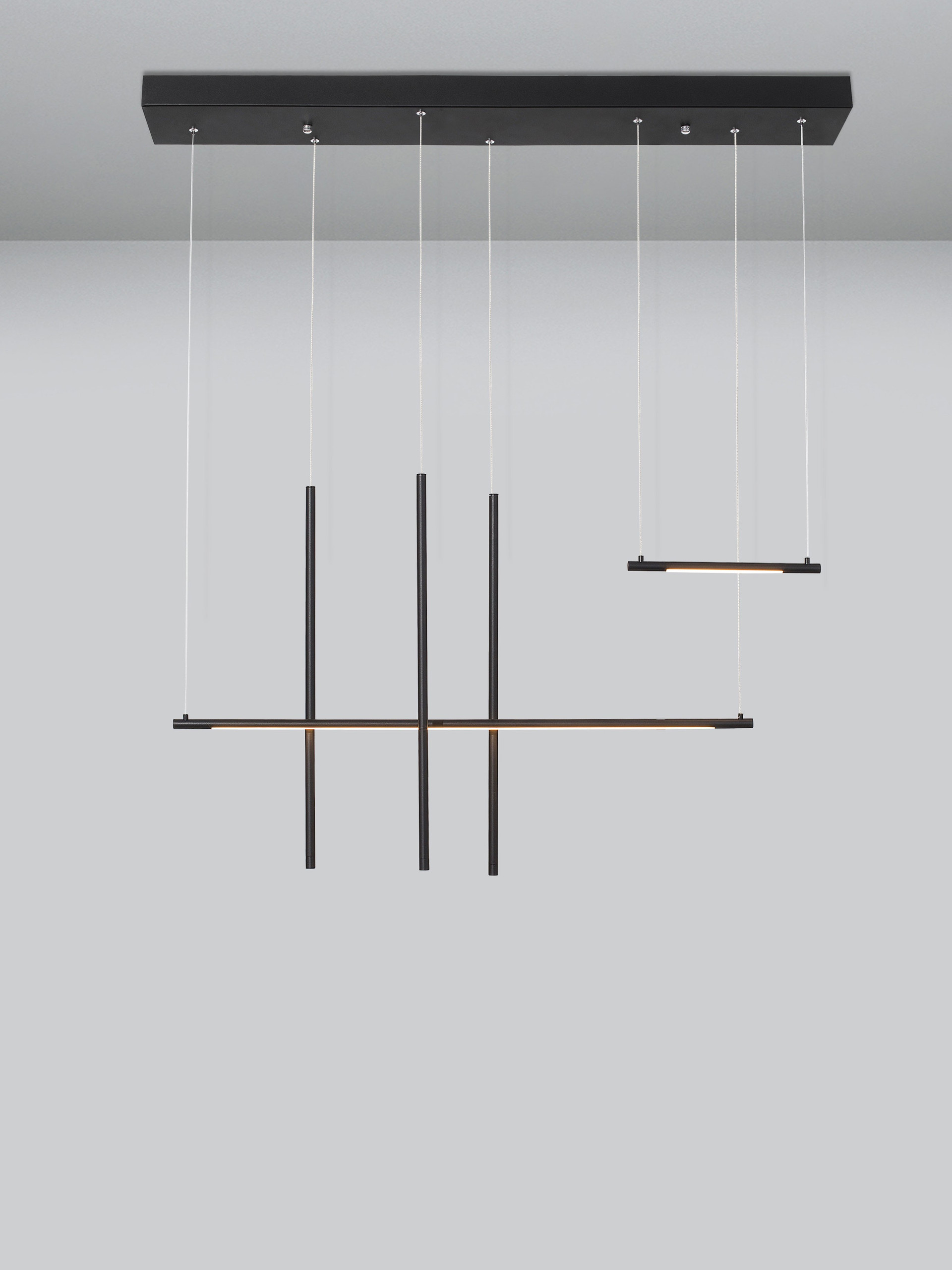 ELETTRA | L 110 W 15 H 200 cm | 20 W | 3000 K | 698 lm | IP20 | Black | Aluminum