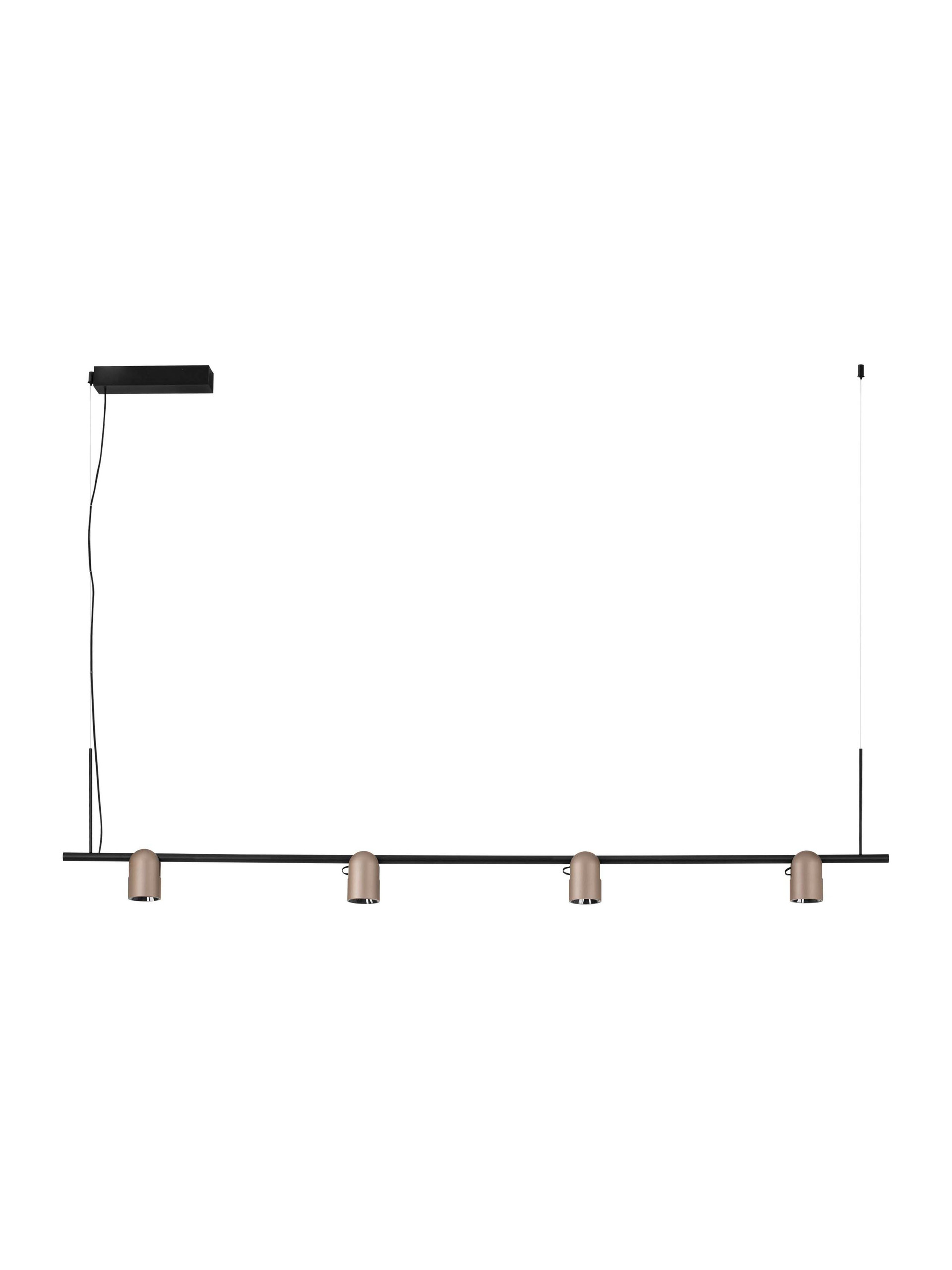 SIRMOS | L 150 W 6 H 212.4 cm | 30 W | 3000 K | 1608 lm | IP20 | Black/Gold | Aluminum