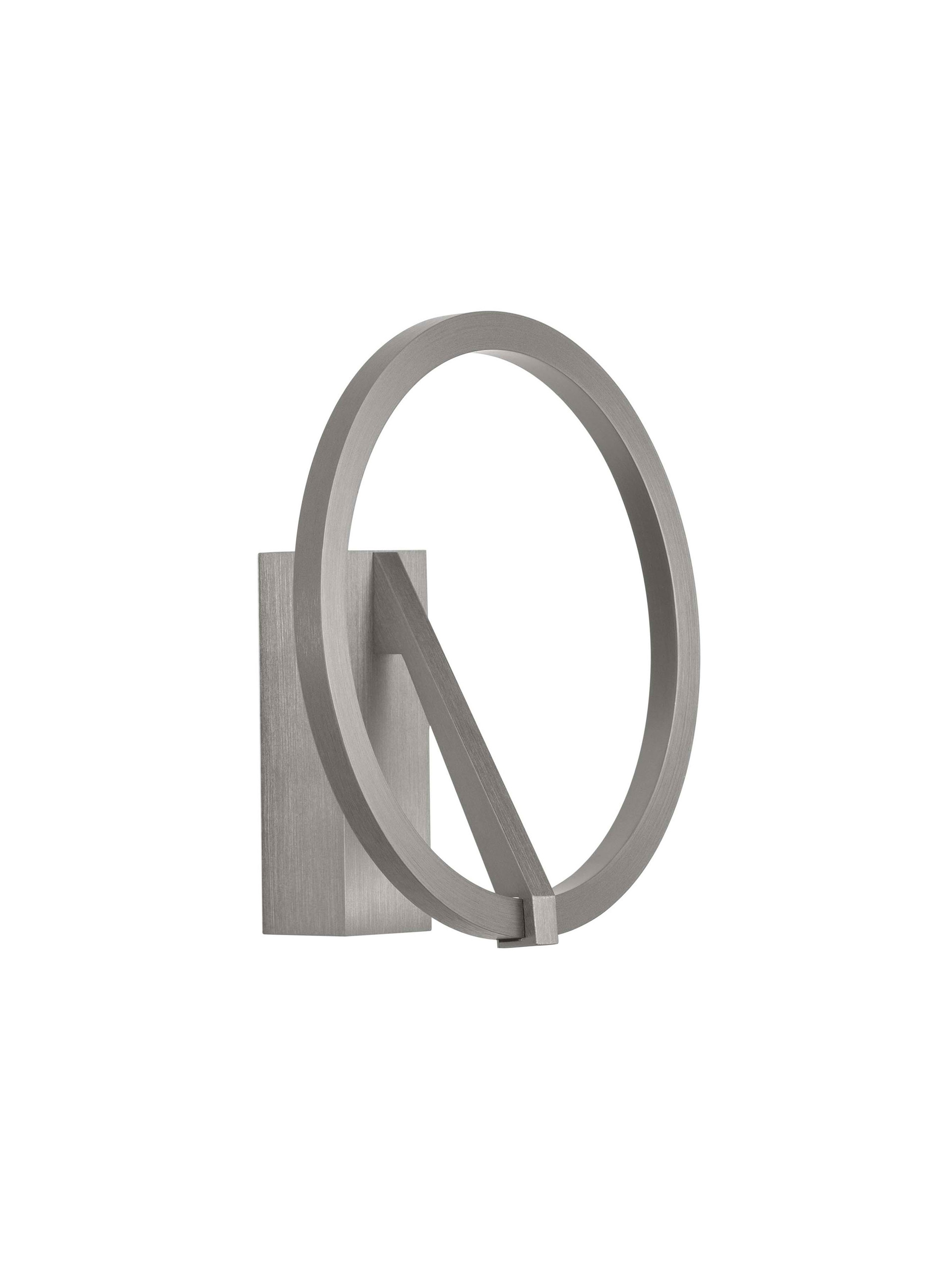 TILIA | H 10 D 22 cm | 10 W | 3000/2700/4000 K | 457 lm | IP20 | Nichel Nebbioso | Alluminio