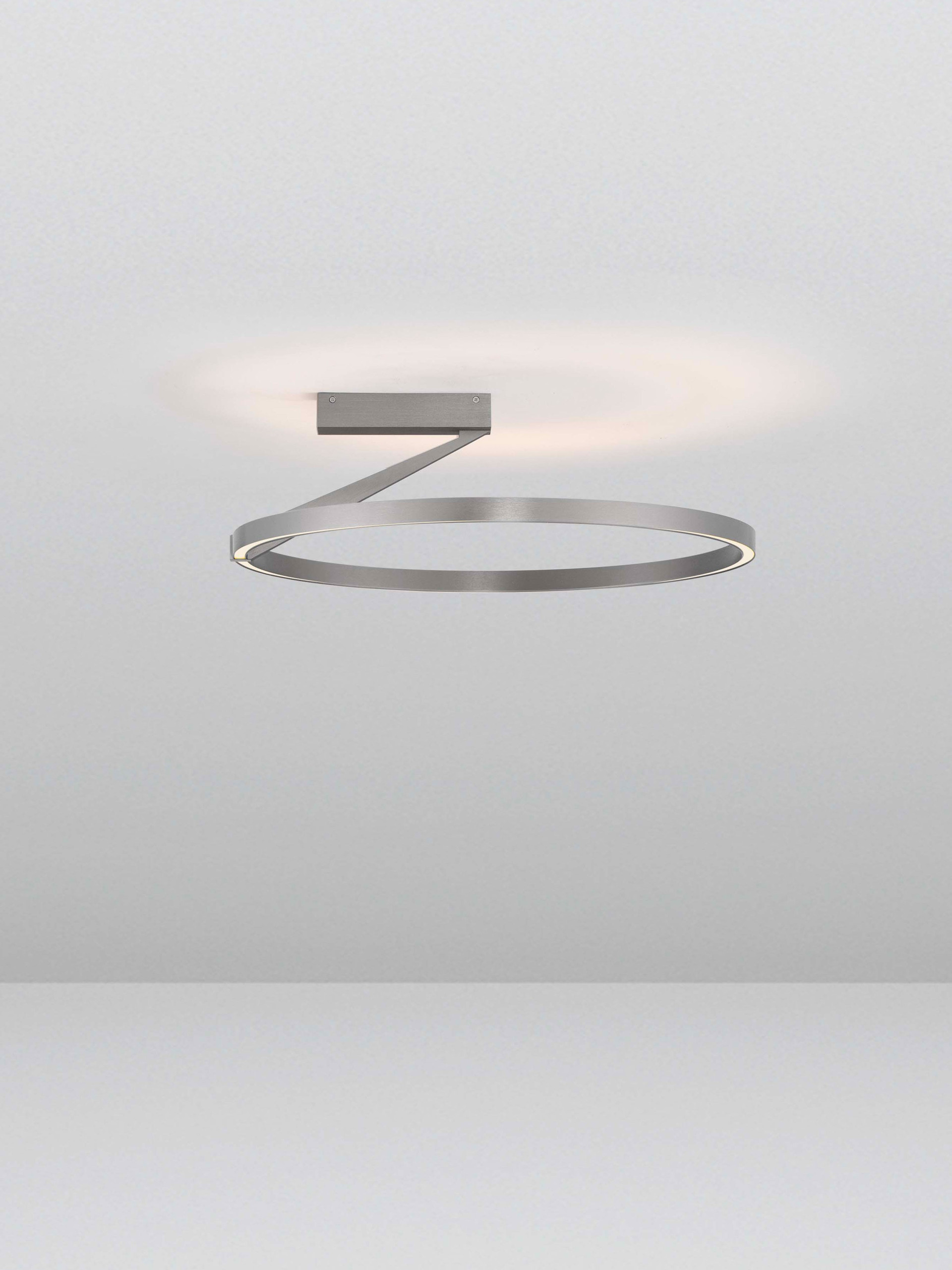 TILIA | H 20 D 60 cm | 38 W | 3000/2700/4000 K | 2242 lm | IP20 | Foggy Nickel | Aluminum