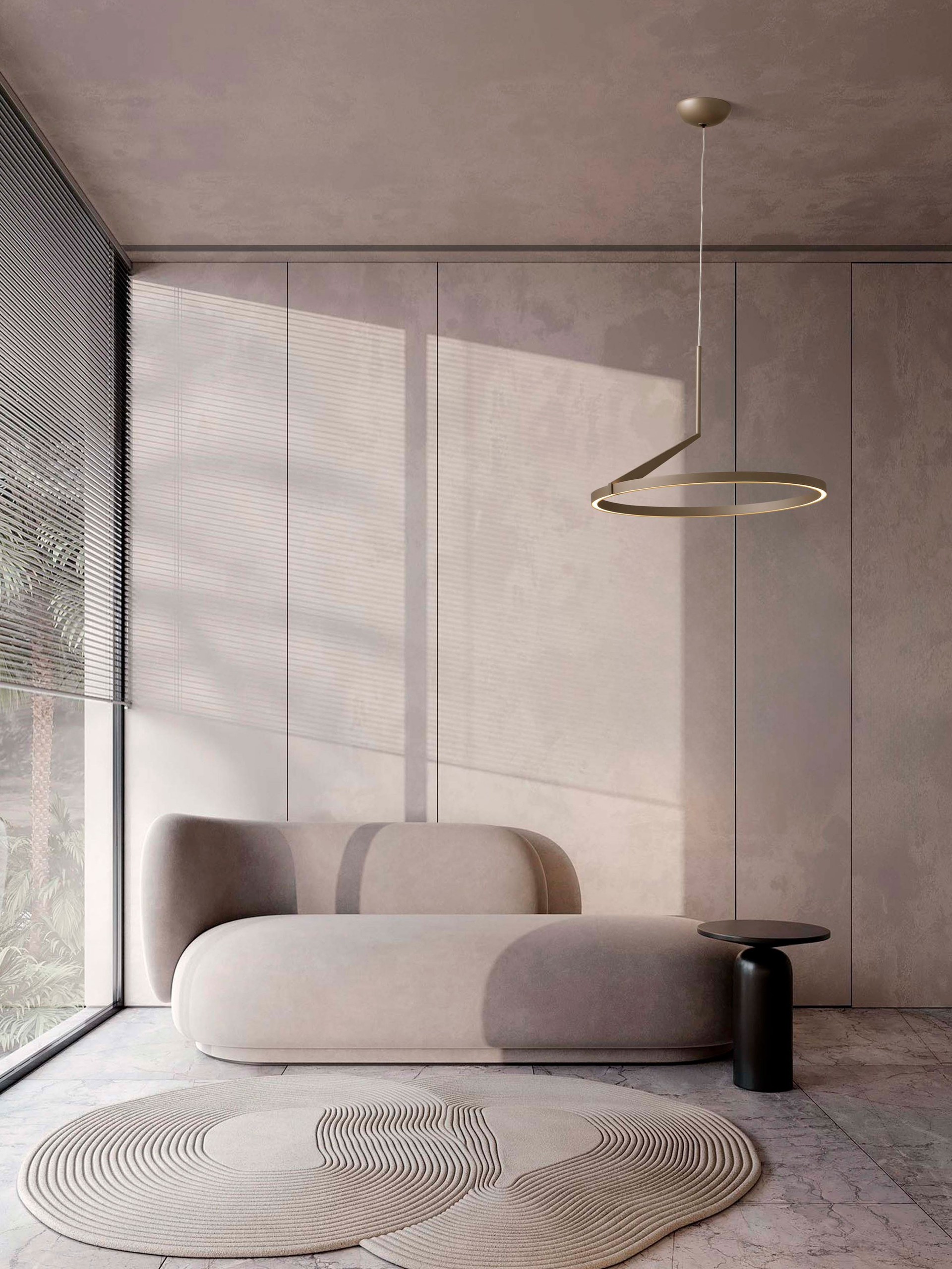 TILIA | H 250 D 60 cm | 31 W | 3000/2700/4000 K | 1829 lm | IP20 | Oro | Aluminio