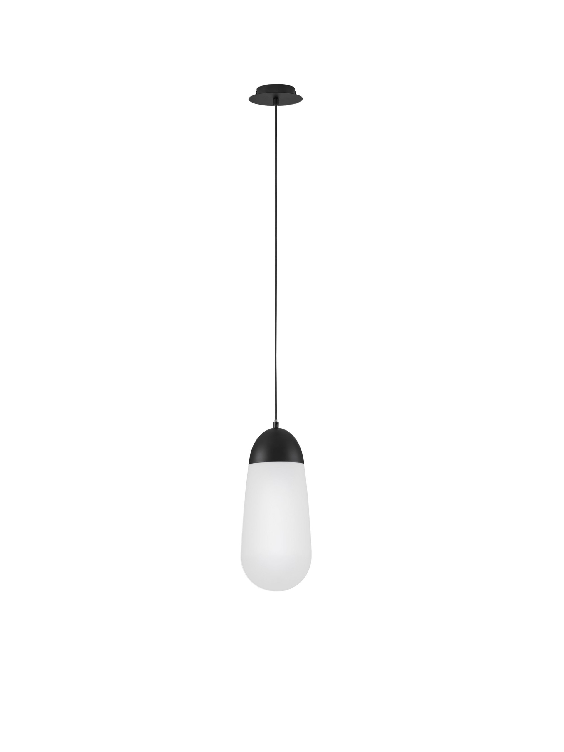 BLAKY | H 246 D 18 cm | 5 W | IP20 | Black/White | Glass/Metal