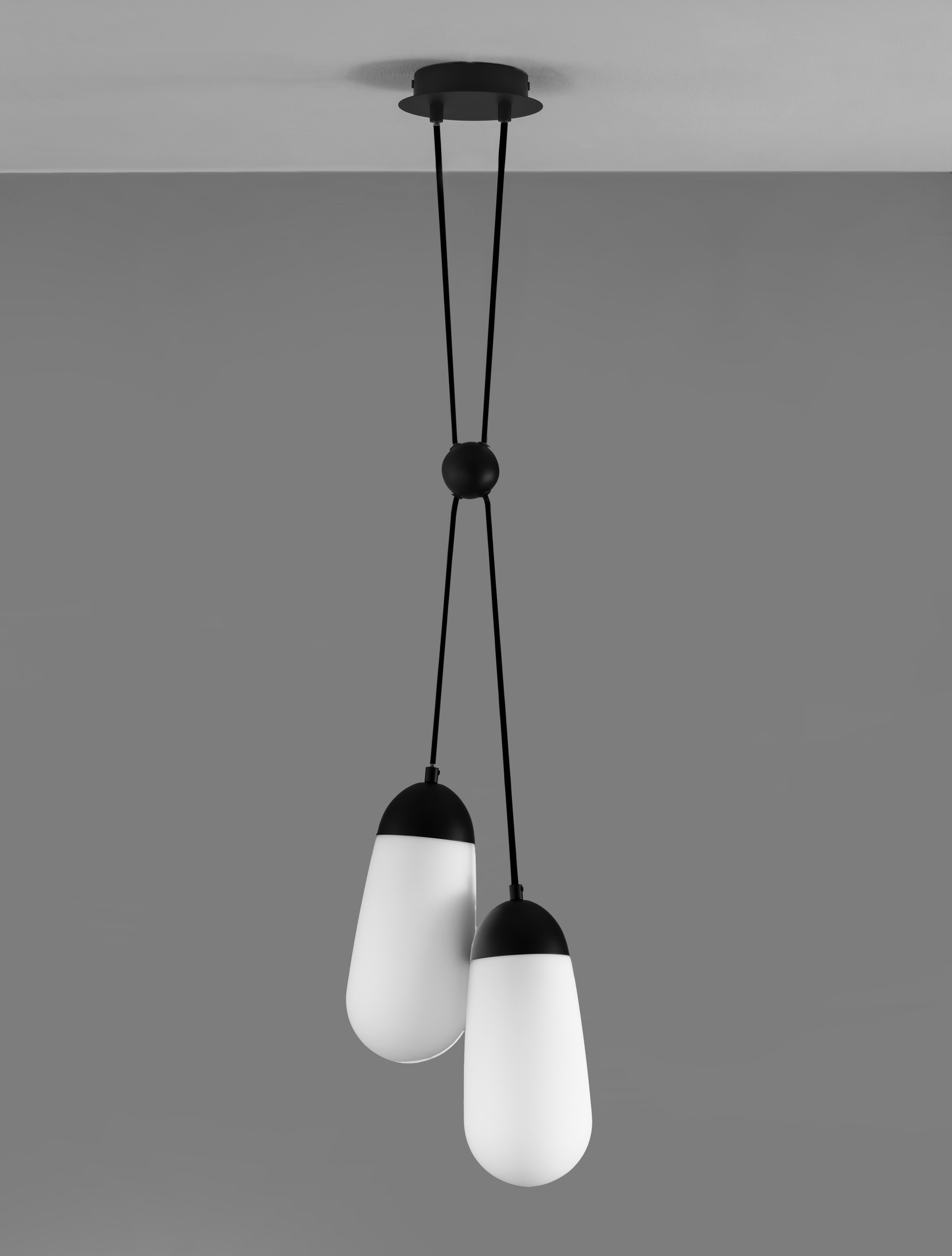 BLAKY | L 25 W 13 H 150 cm | 10 W | IP20 | Black/White | Glass/Metal