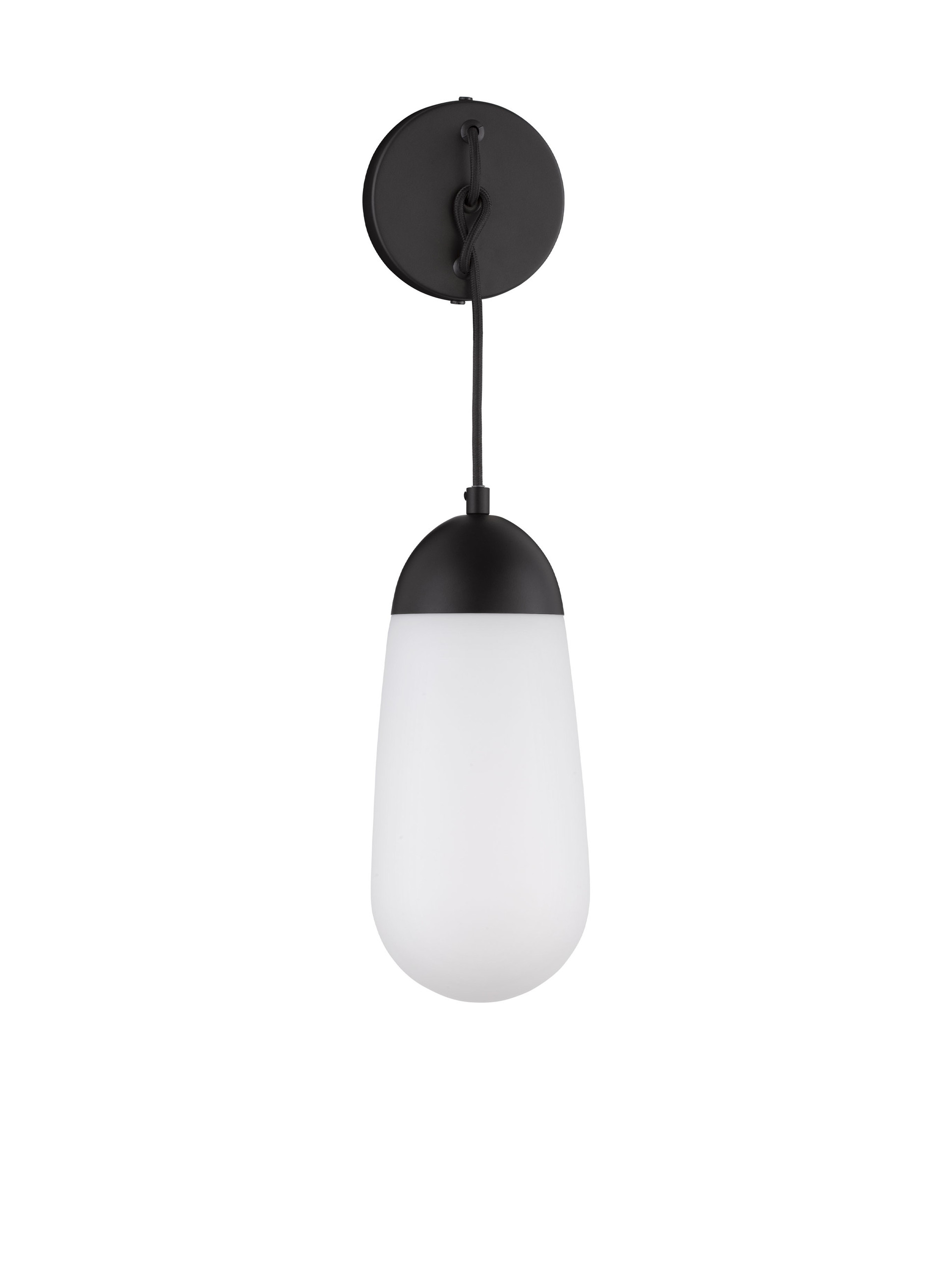 BLAKY | L 13 W 15.5 H 46 cm | 5 W | IP20 | Black/White | Glass/Metal