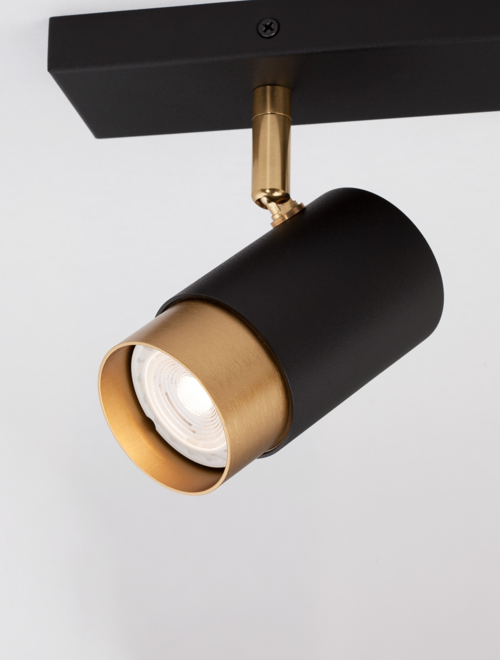 POGNO | L 35 W 6 H 14 cm | 20 W | IP20 | Black/Gold | Aluminum