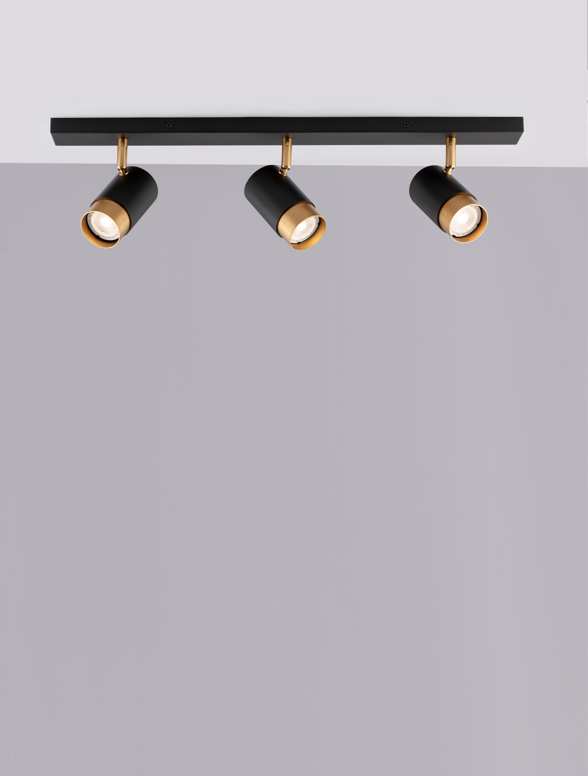 POGNO | L 60 W 6 H 14 cm | 30 W | IP20 | Black/Gold | Aluminum