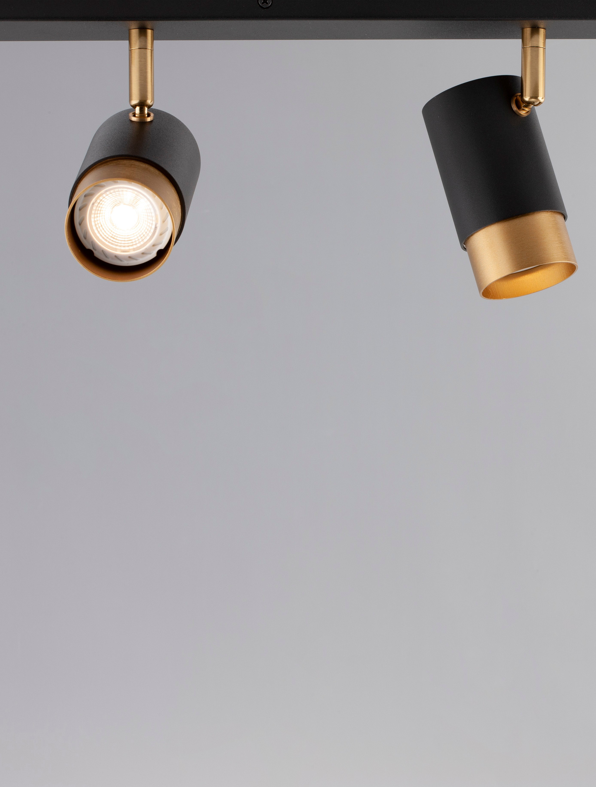 POGNO | L 60 W 6 H 14 cm | 30 W | IP20 | Black/Gold | Aluminum