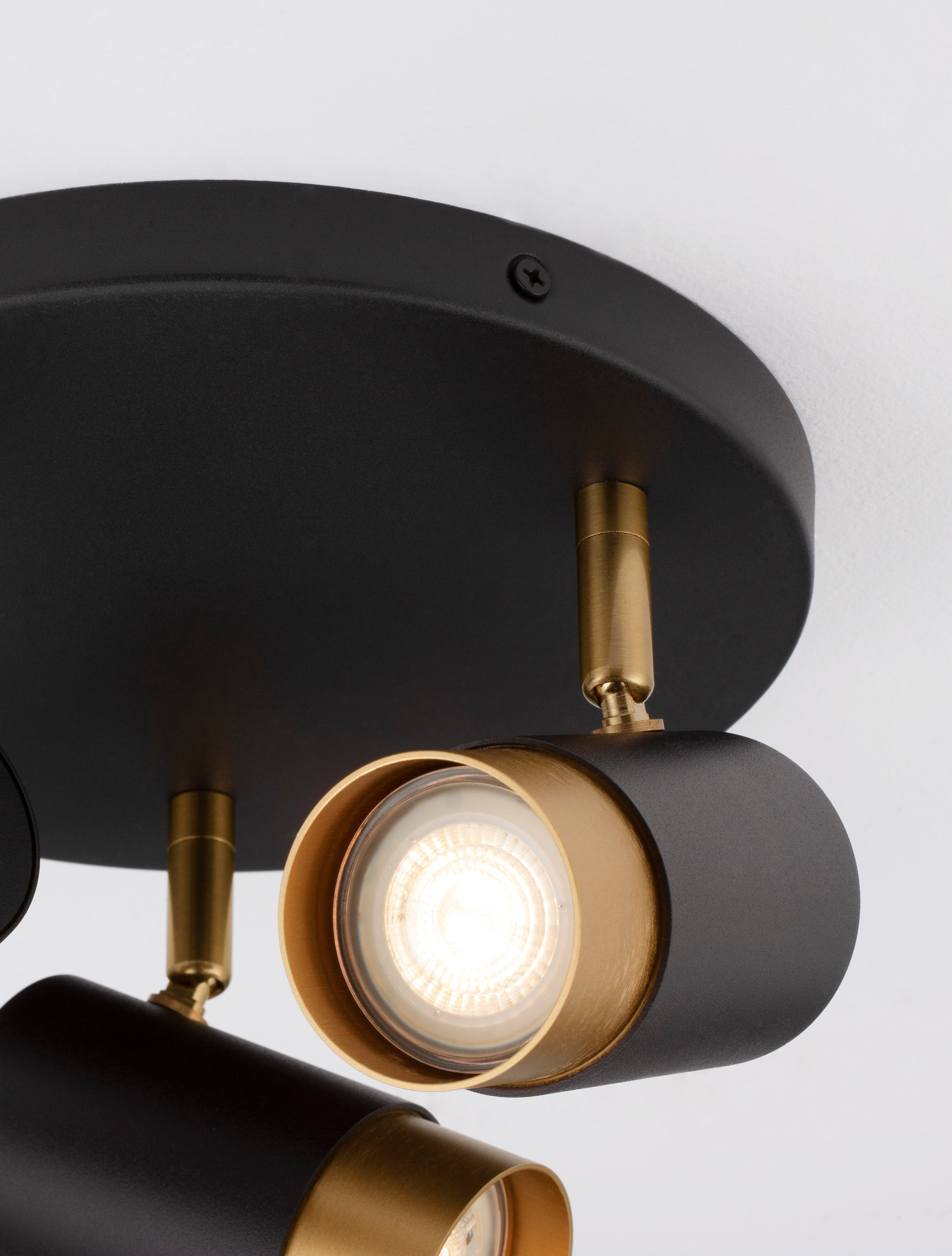 POGNO | H 14 D 22 cm | 30 W | IP20 | Black/Gold | Aluminum
