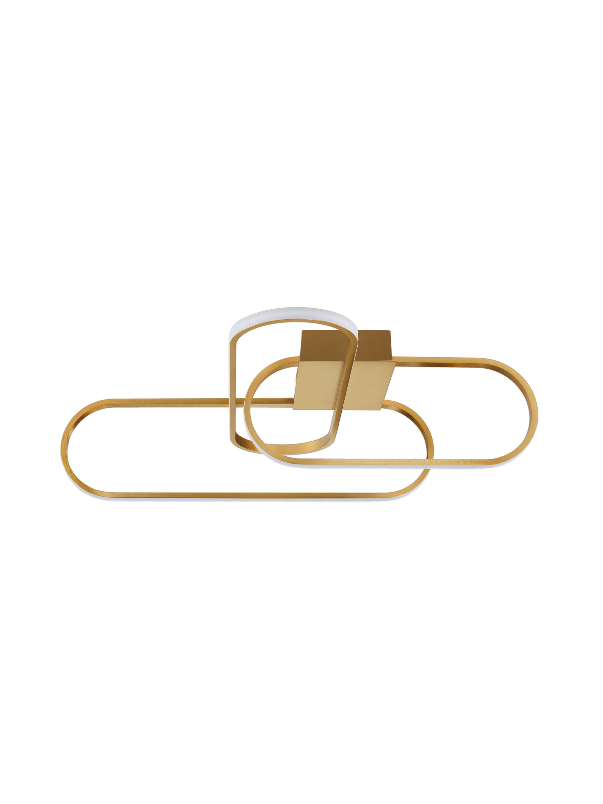 ARTE | L 66 W 53 H 18 cm | 45 W | 3000 K | 1862 lm | IP20 | Gold | Aluminum/Acrylic