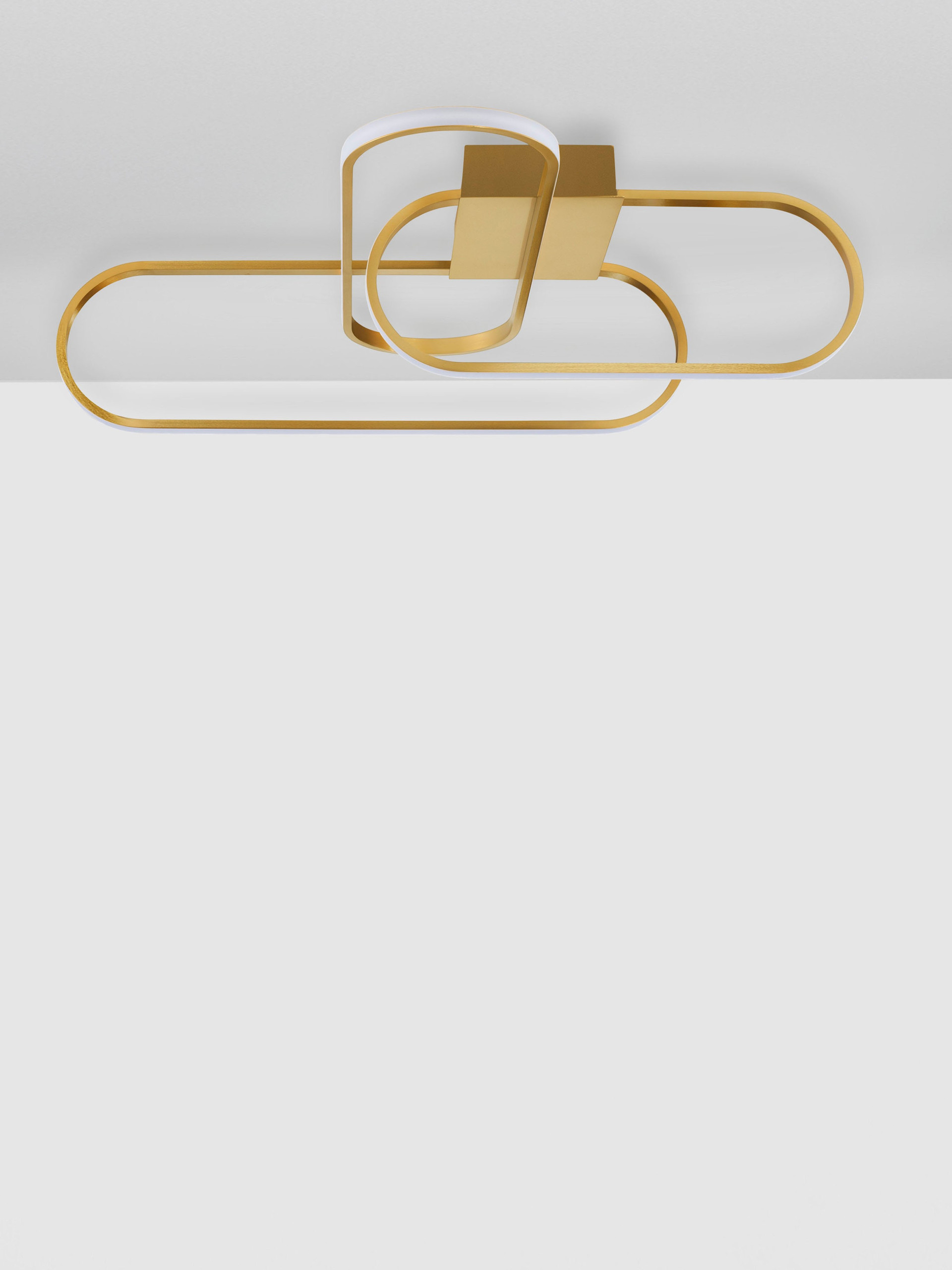ARTE | L 66 W 53 H 18 cm | 45 W | 3000 K | 1862 lm | IP20 | Gold | Aluminum/Acrylic