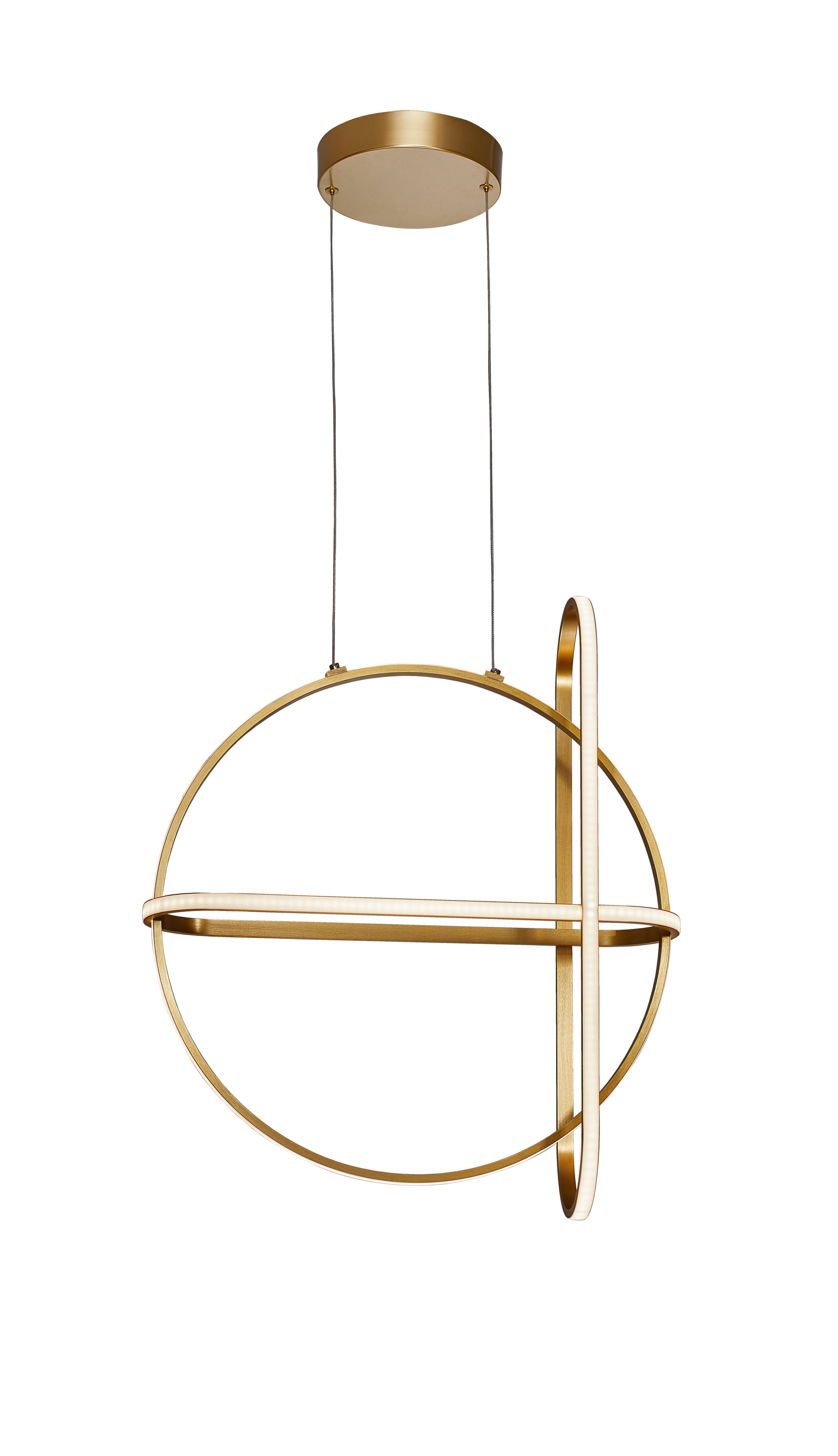 ARTE | W 16 D 52 cm | 53 W | 3000 K | 4236 lm | IP20 | Gold | Aluminum/Acrylic