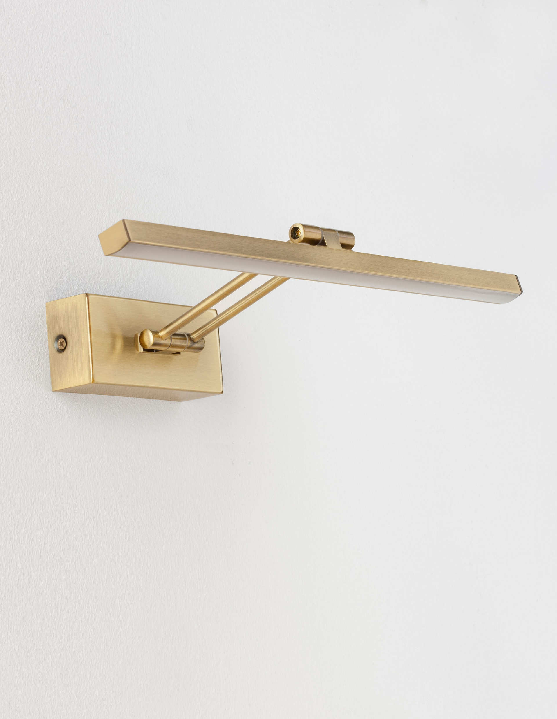 MARNELL | L 37.6 W 20.5 H 5.5 cm | 12 W | 3000 K | 801 lm | IP20 | Brass | Metal/Acrylic