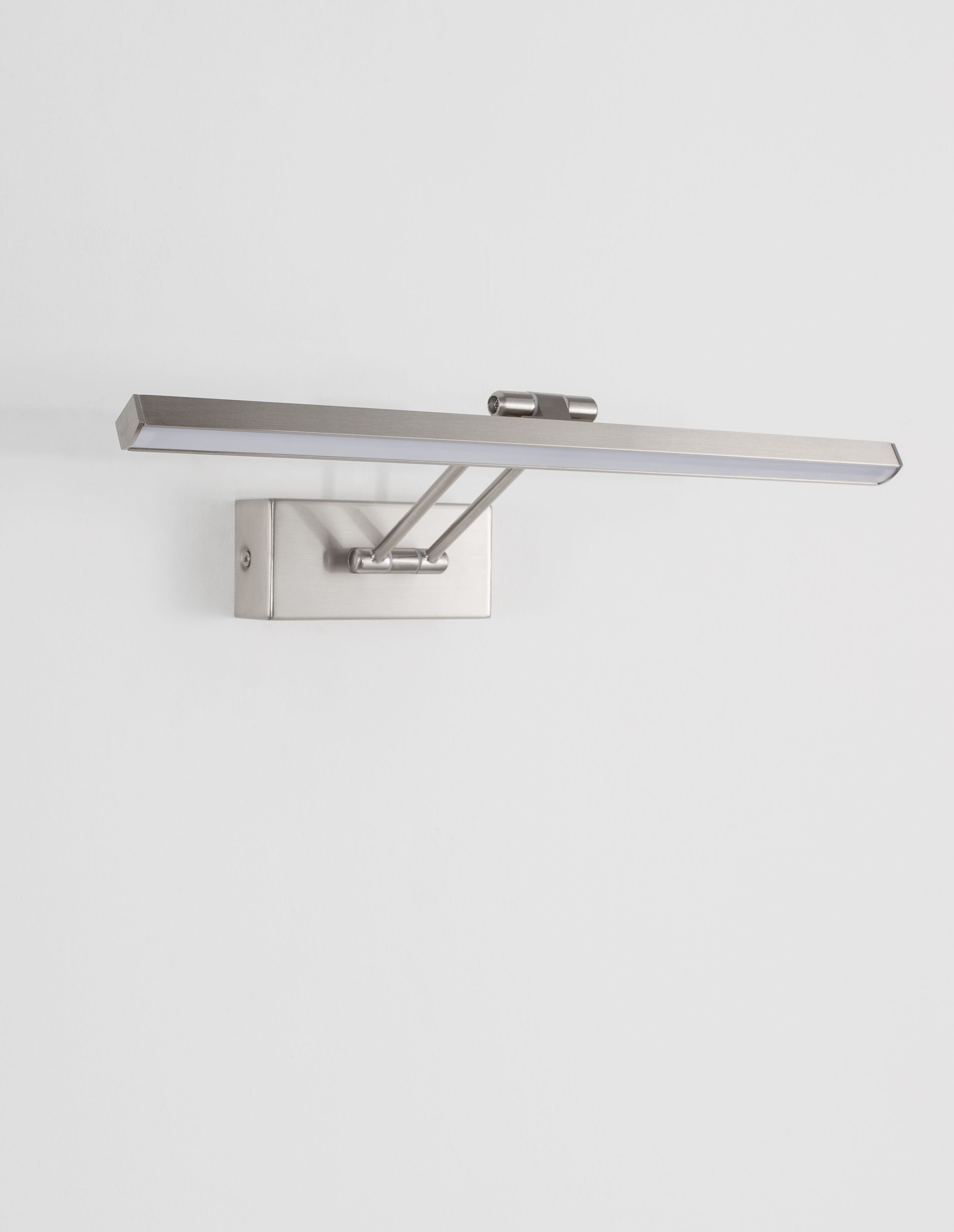 MARNELL | L 37.6 W 20.5 H 5.5 cm | 12 W | 3000 K | 801 lm | IP20 | Nickel | Metal/Acrylic
