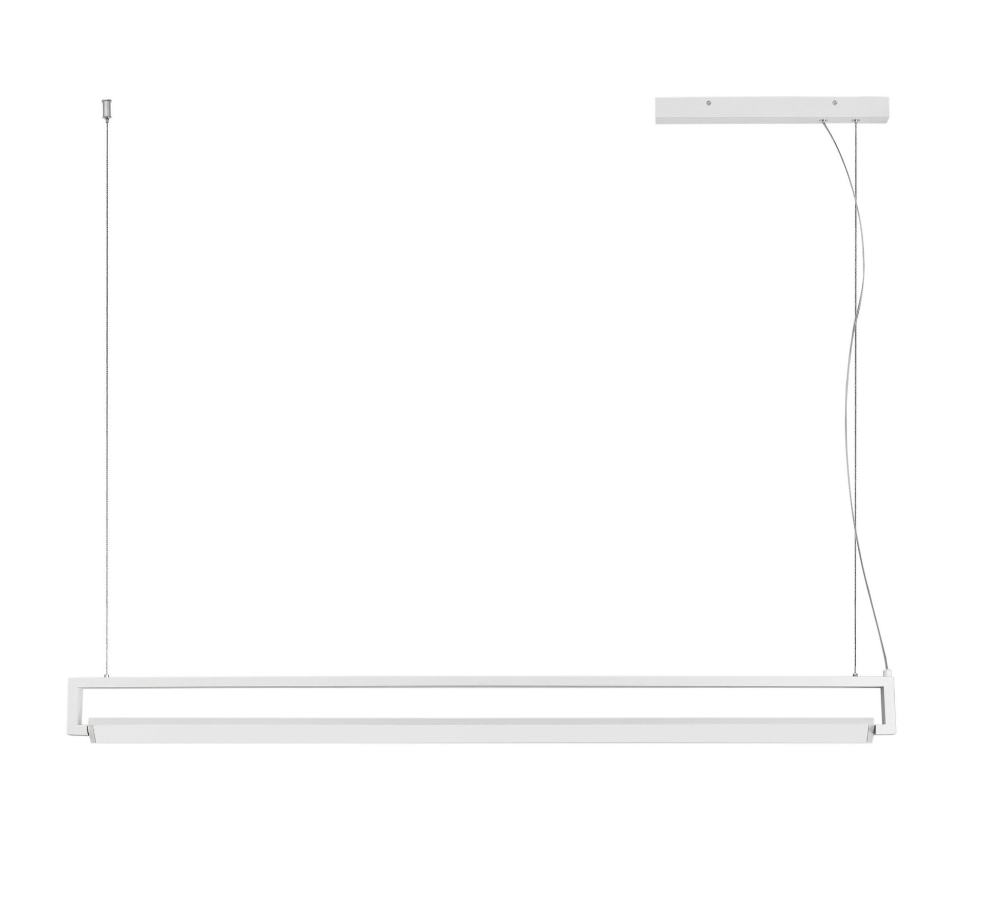 LINE | L 130 W 4.5 H 150 cm | 38 W | 3000 K | 1460 lm | IP20 | Weiß | Aluminium/Acryl