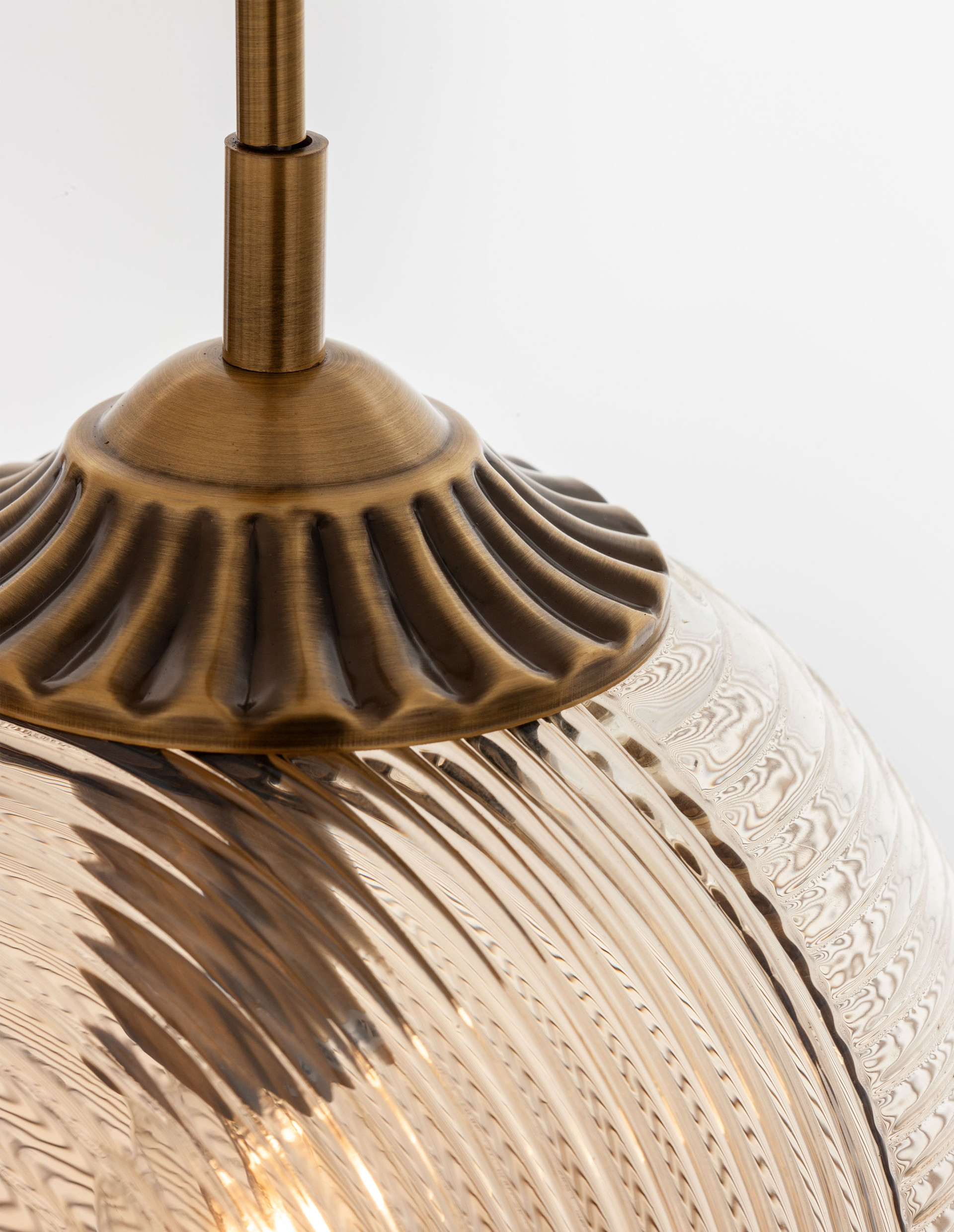ATHENA | H 120 D 22.5 cm | 12 W | IP20 | Brass/Amber | Glass/Metal