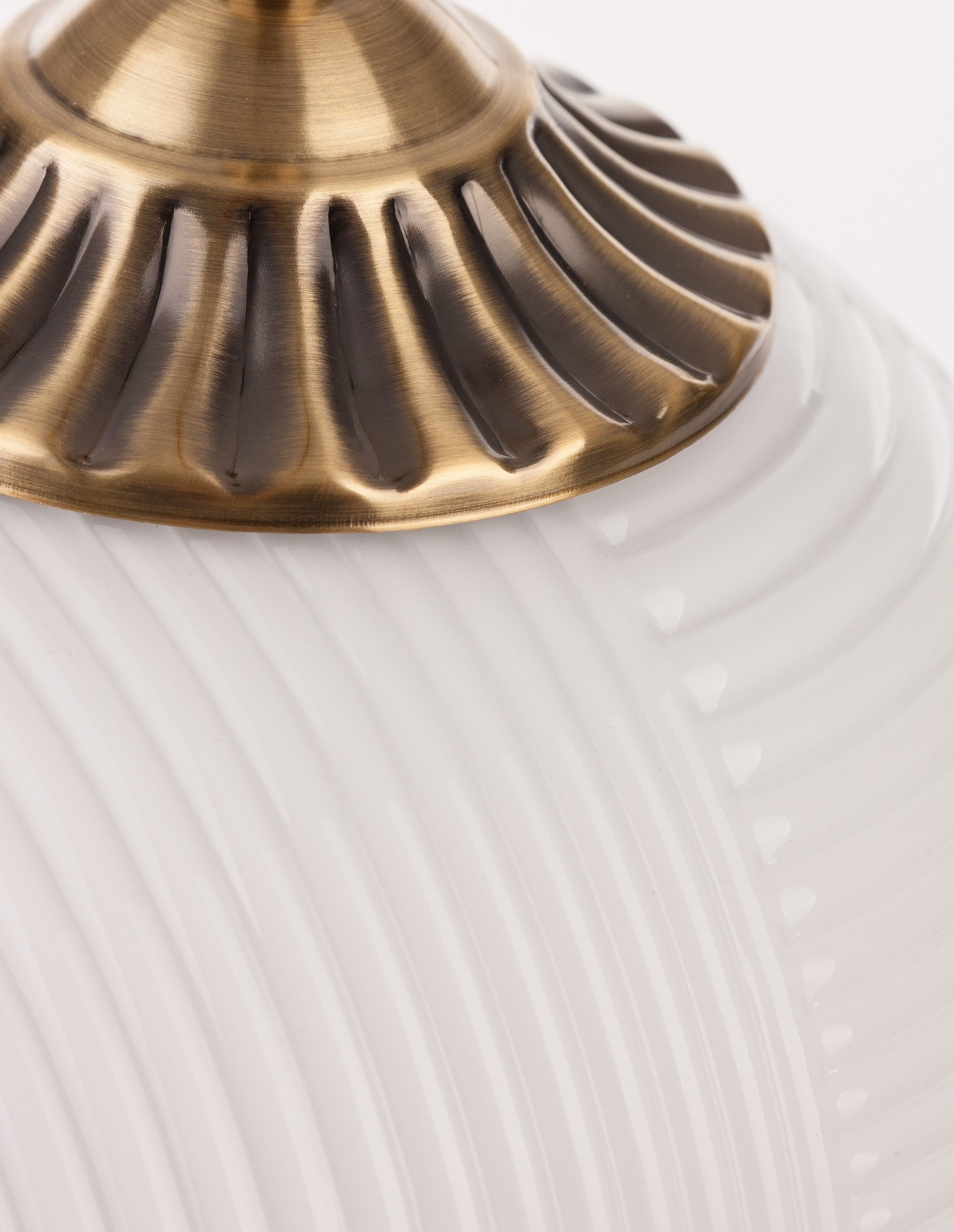 ATHENA | H 120 D 25 cm | 12 W | IP20 | White/Brass | Glass/Metal