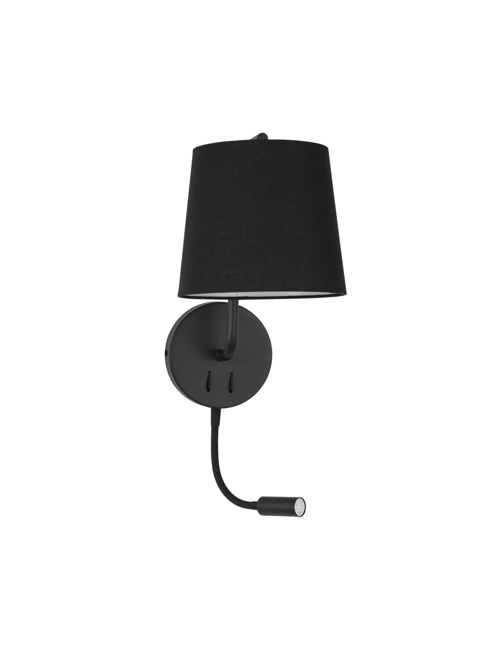 SAGE | L 20 W 29 H 59 cm | 15 W | 3500 K | 190 lm | IP20 | Black | Aluminum/Fabric