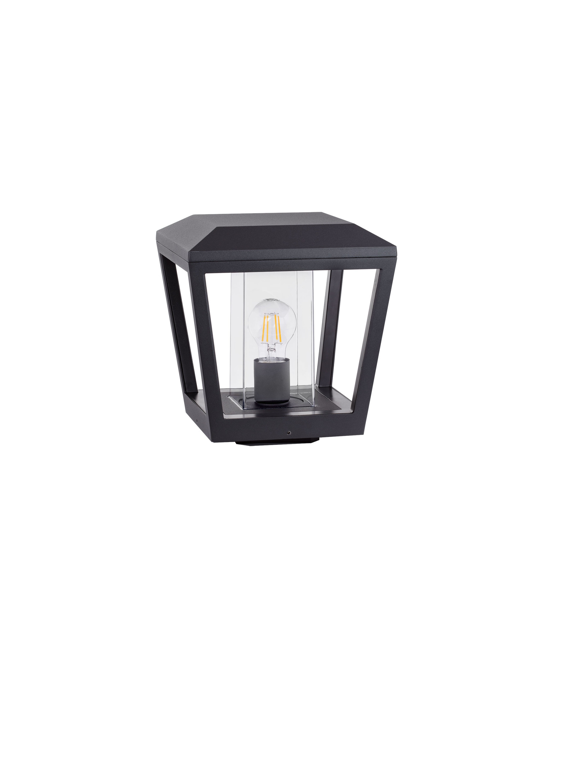 OPU | L 24 W 24 H 26 cm | 12 W | IP54 | Black | Aluminum
