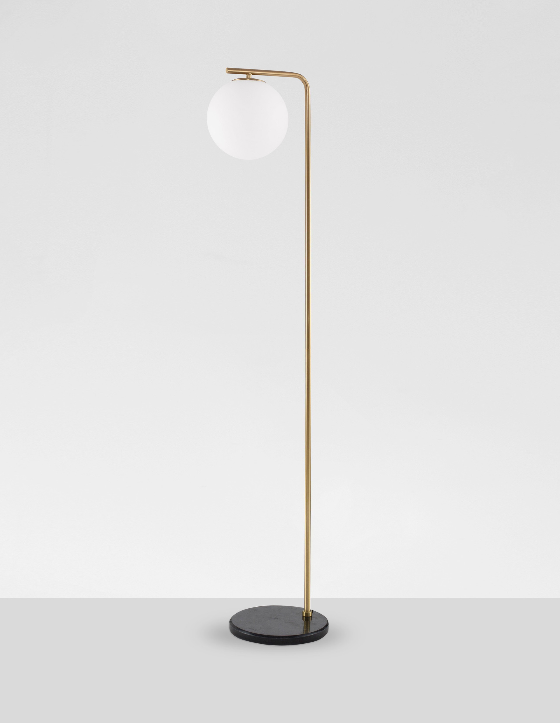 ALVAREZ | L 31 W 25 H 140 cm | 12 W | IP20 | Black/White/Gold | Glass/Metal/Marble