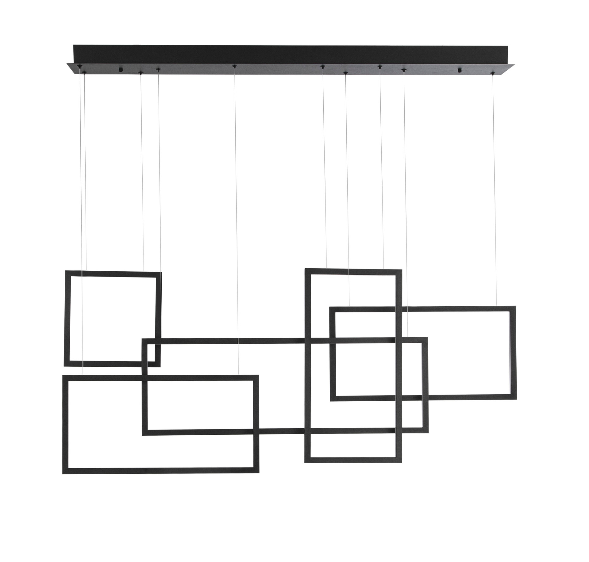 CORNICE | L 120 cm | 91 W | 3000 K | 4860 lm | IP20 | Black | Aluminum/Acrylic