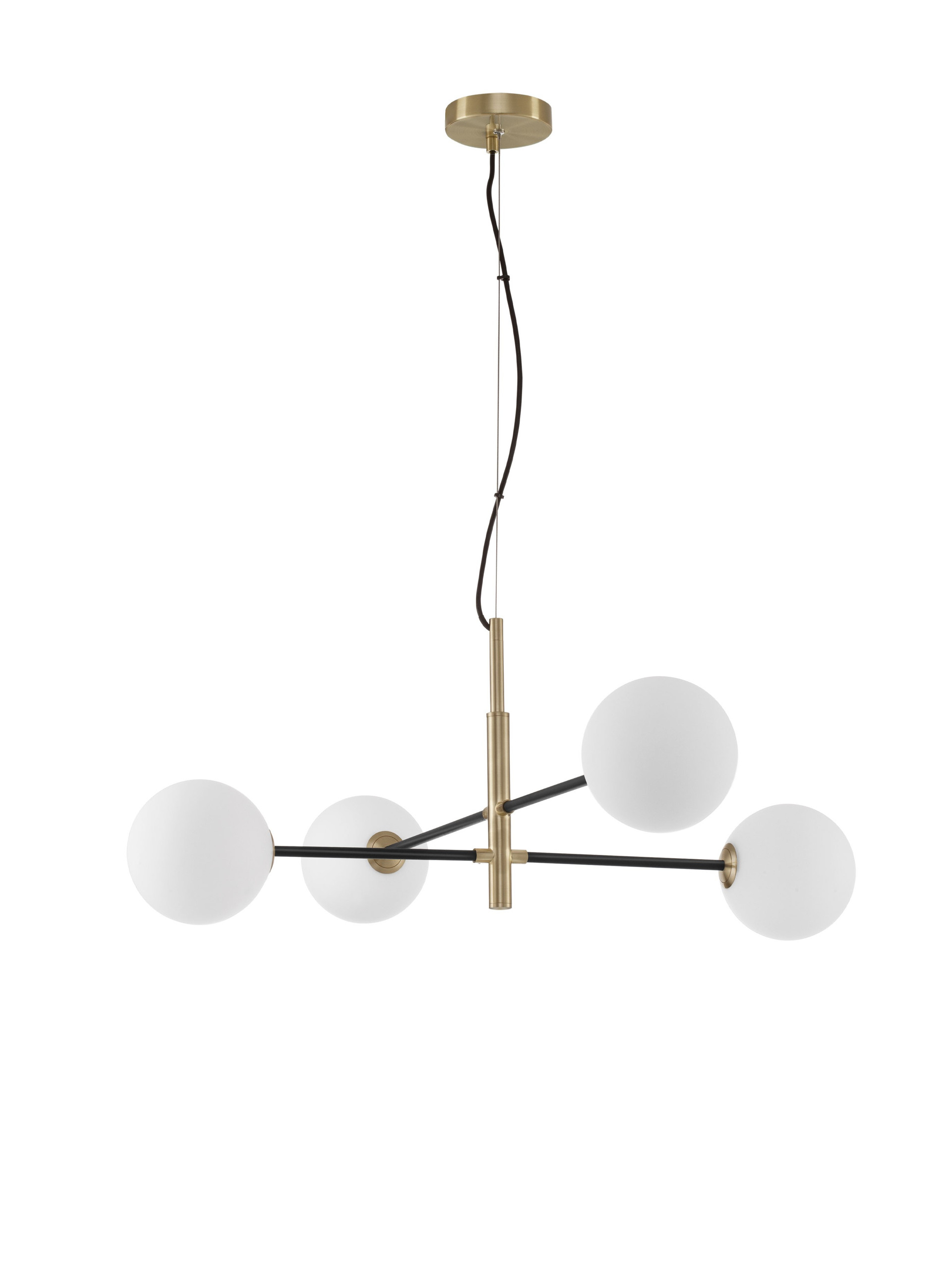 VITRA | L 103 W 85 H 130 cm | 20 W | IP20 | Black/White/Gold | Glass/Metal
