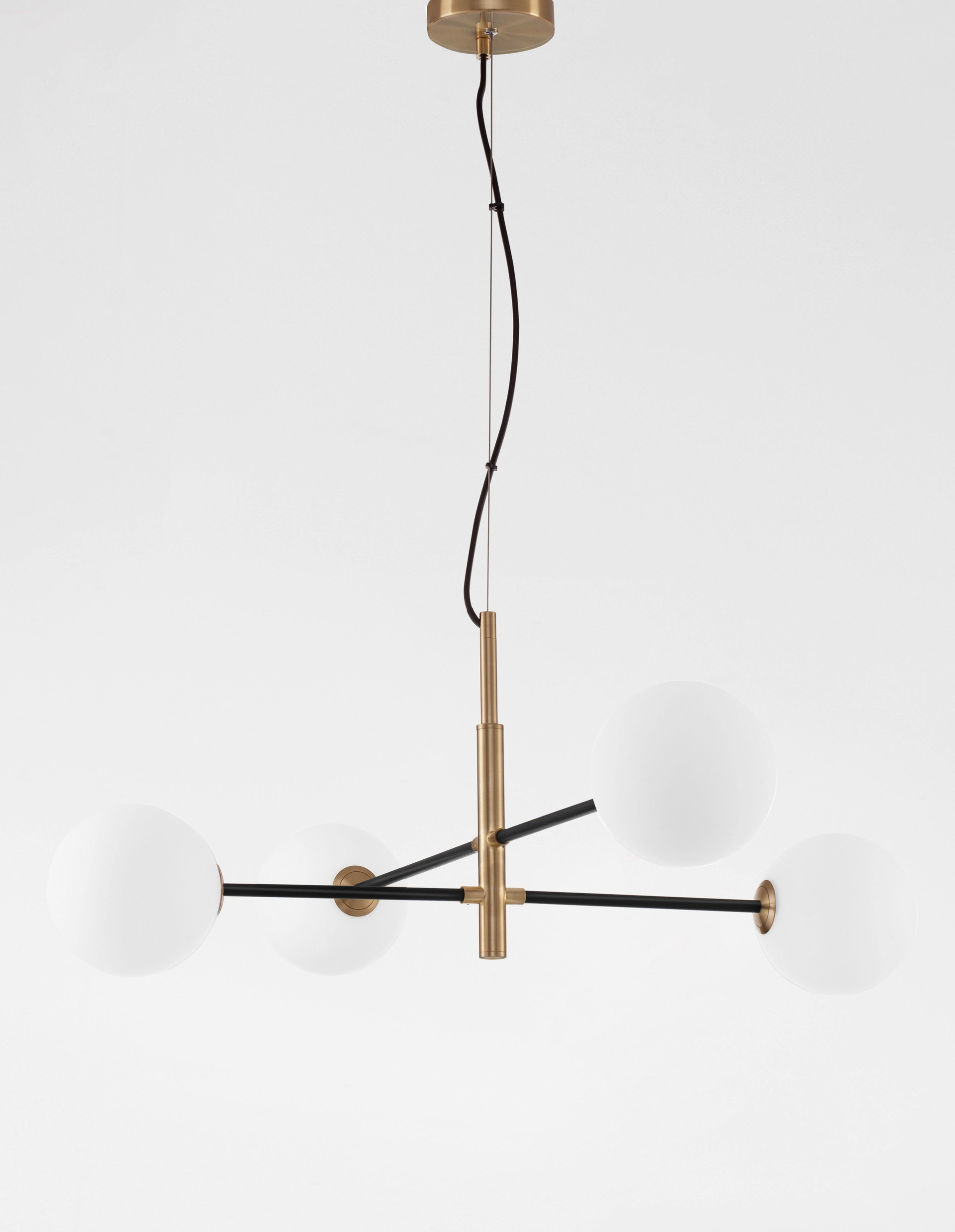 VITRA | L 103 W 85 H 130 cm | 20 W | IP20 | Black/White/Gold | Glass/Metal