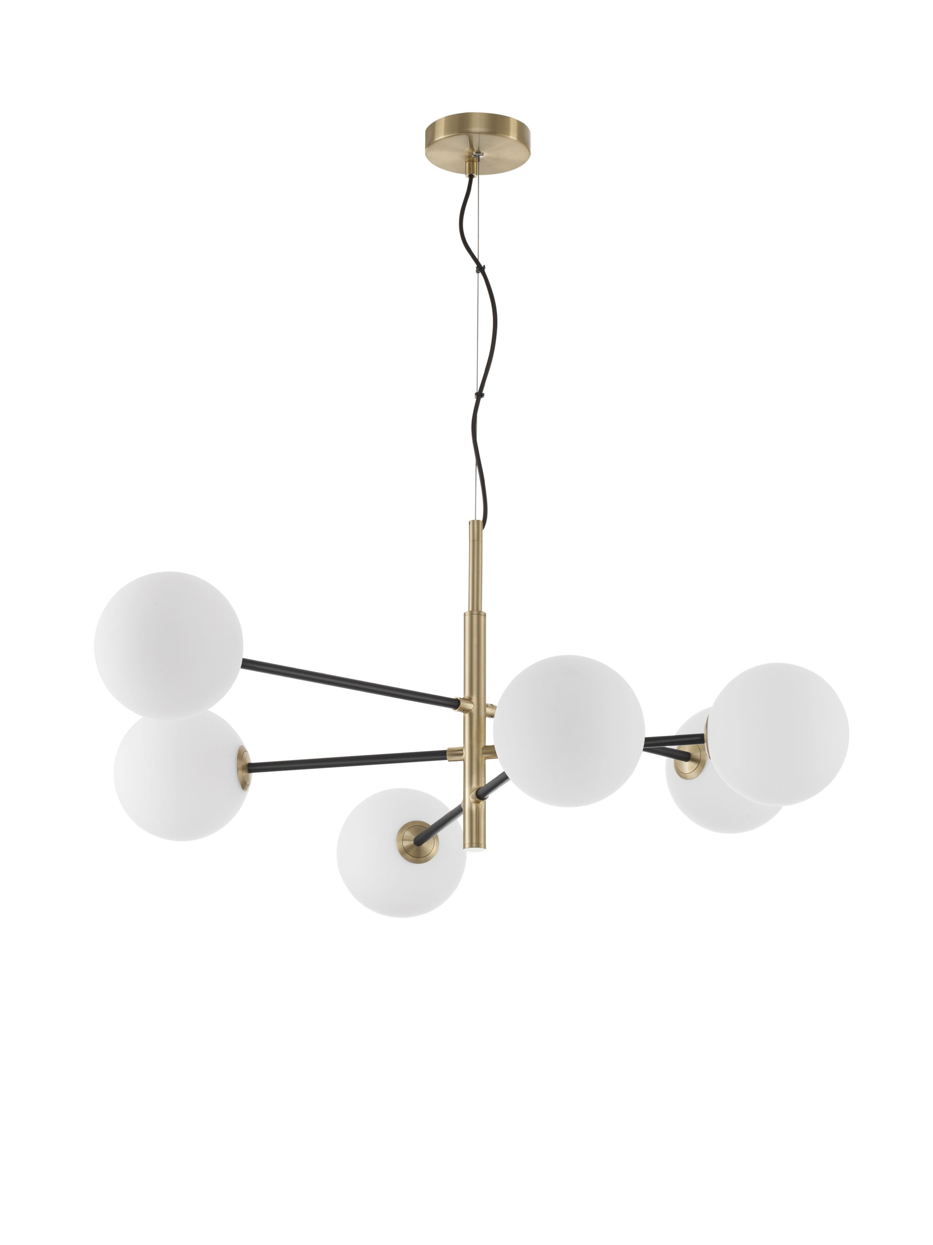 VITRA | L 103 W 75 H 136 cm | 30 W | IP20 | Black/White/Gold | Glass/Metal