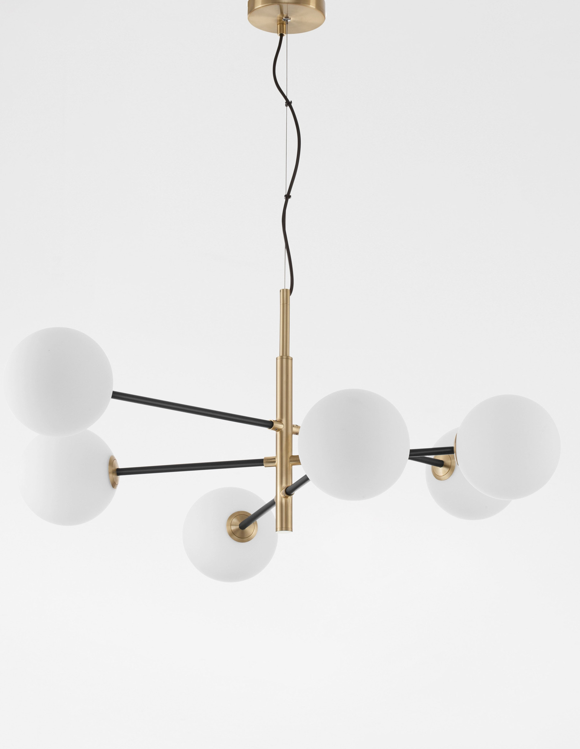VITRA | L 103 W 75 H 136 cm | 30 W | IP20 | Black/White/Gold | Glass/Metal