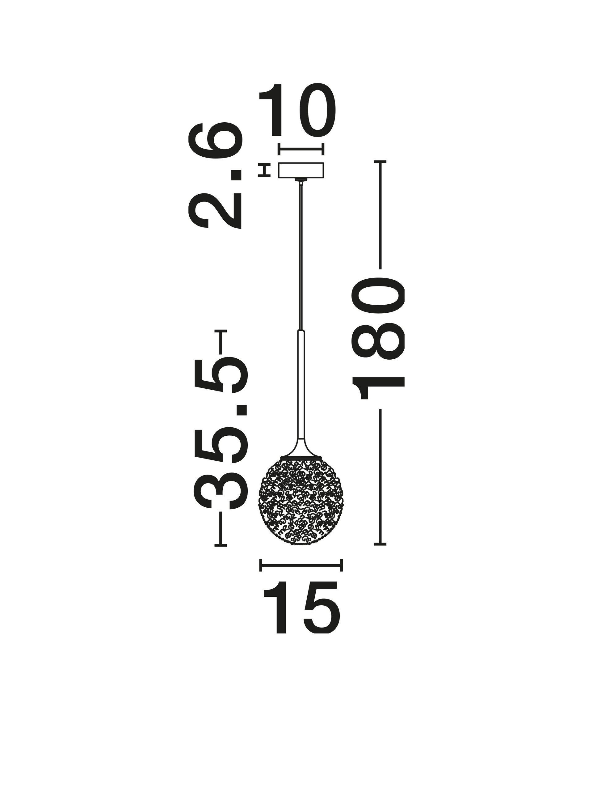 MIRANO | H 180 D 15 cm | 5 W | IP20 | Gold | Steel/Glass