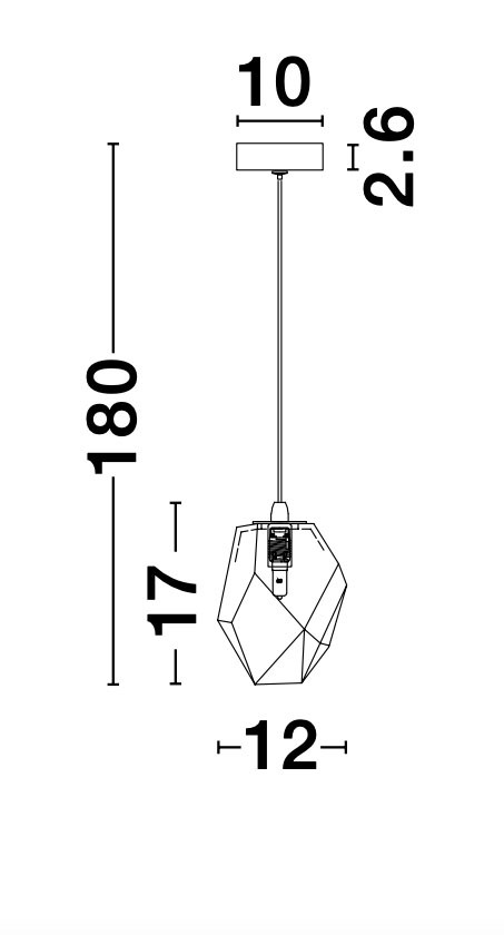 ICE | D 12 cm | 5 W | IP20 | White | Glass/Metal