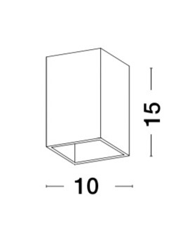 SANDRO | L 10 W 12.5 H 15 cm | 5 W | IP20 | White | Gypsum