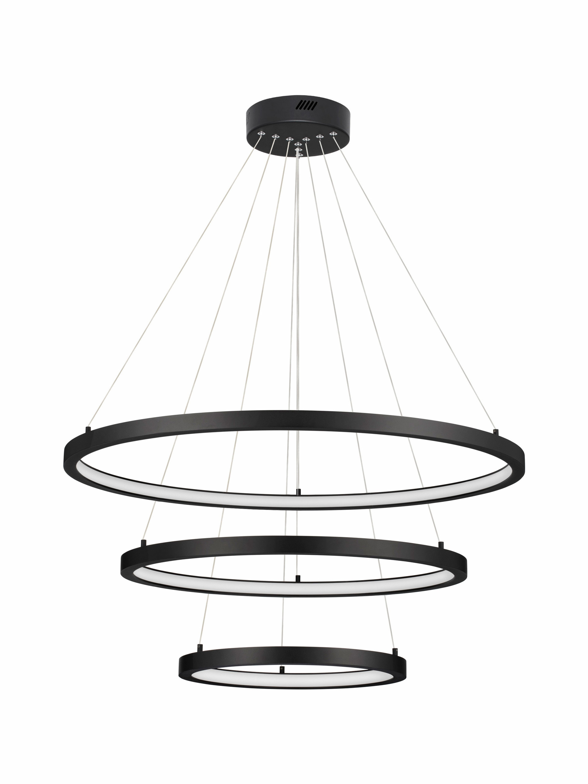 EMPATIA | H 120 D 40 cm | 108 W | 3000 K | 2244 lm | IP20 | Black | Aluminum/Acrylic