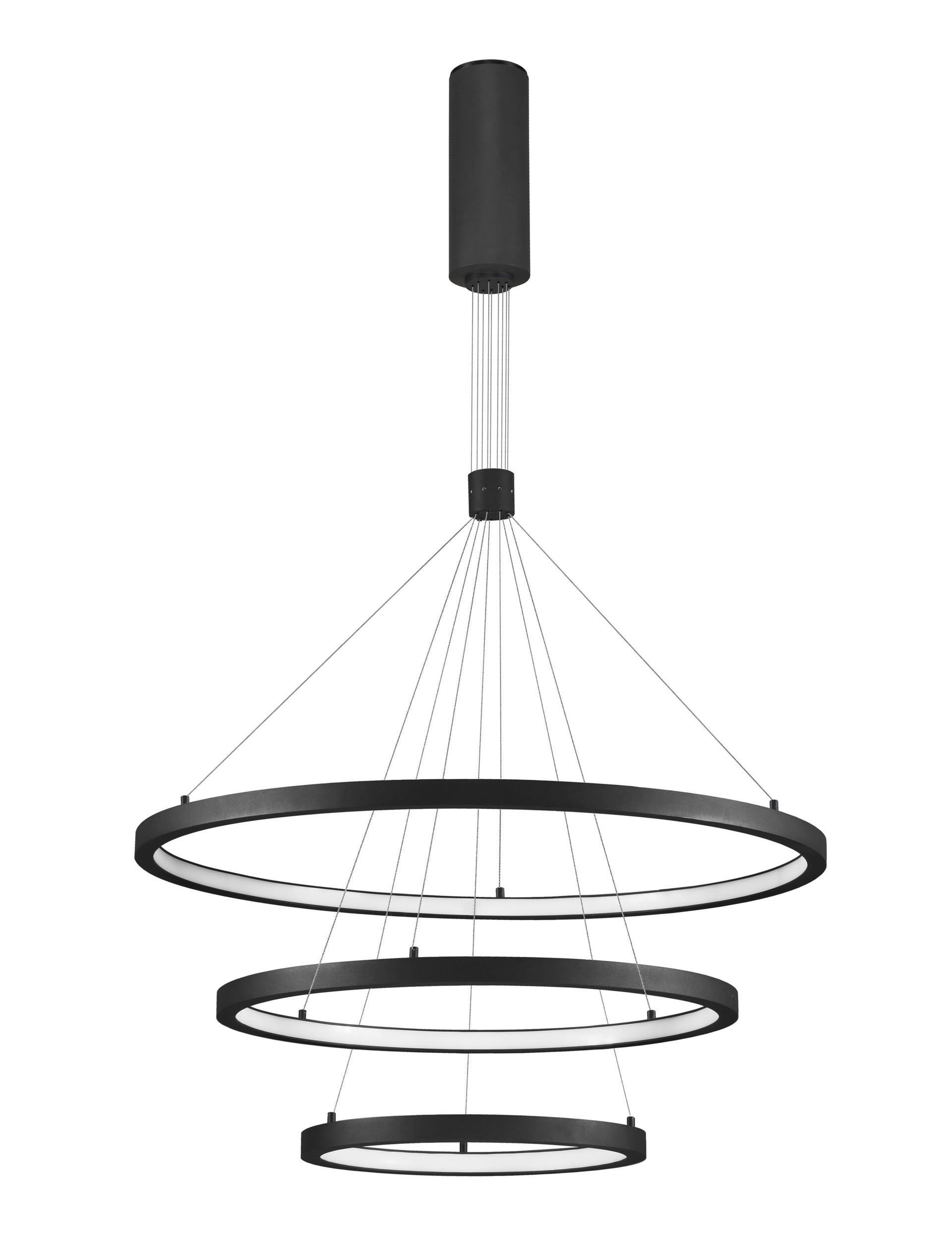 EMPATIA | H 150 D 80 cm | 108 W | 3000 K | 22440 lm | IP20 | Black | Aluminum/Acrylic