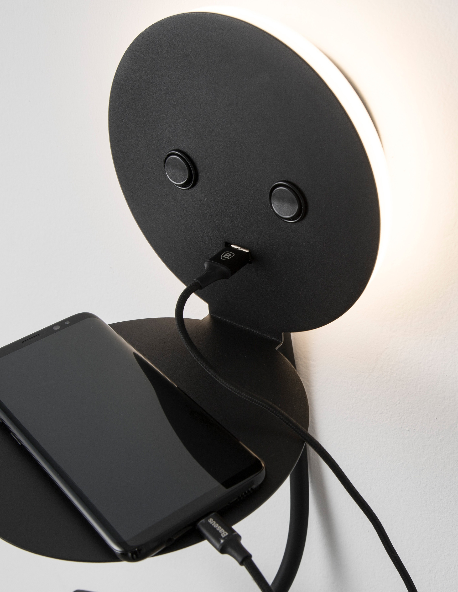 ECLIP | L 15 W 19.5 H 50 cm | 9 W | 3000 K | 520 lm | IP20 | Black | Aluminum