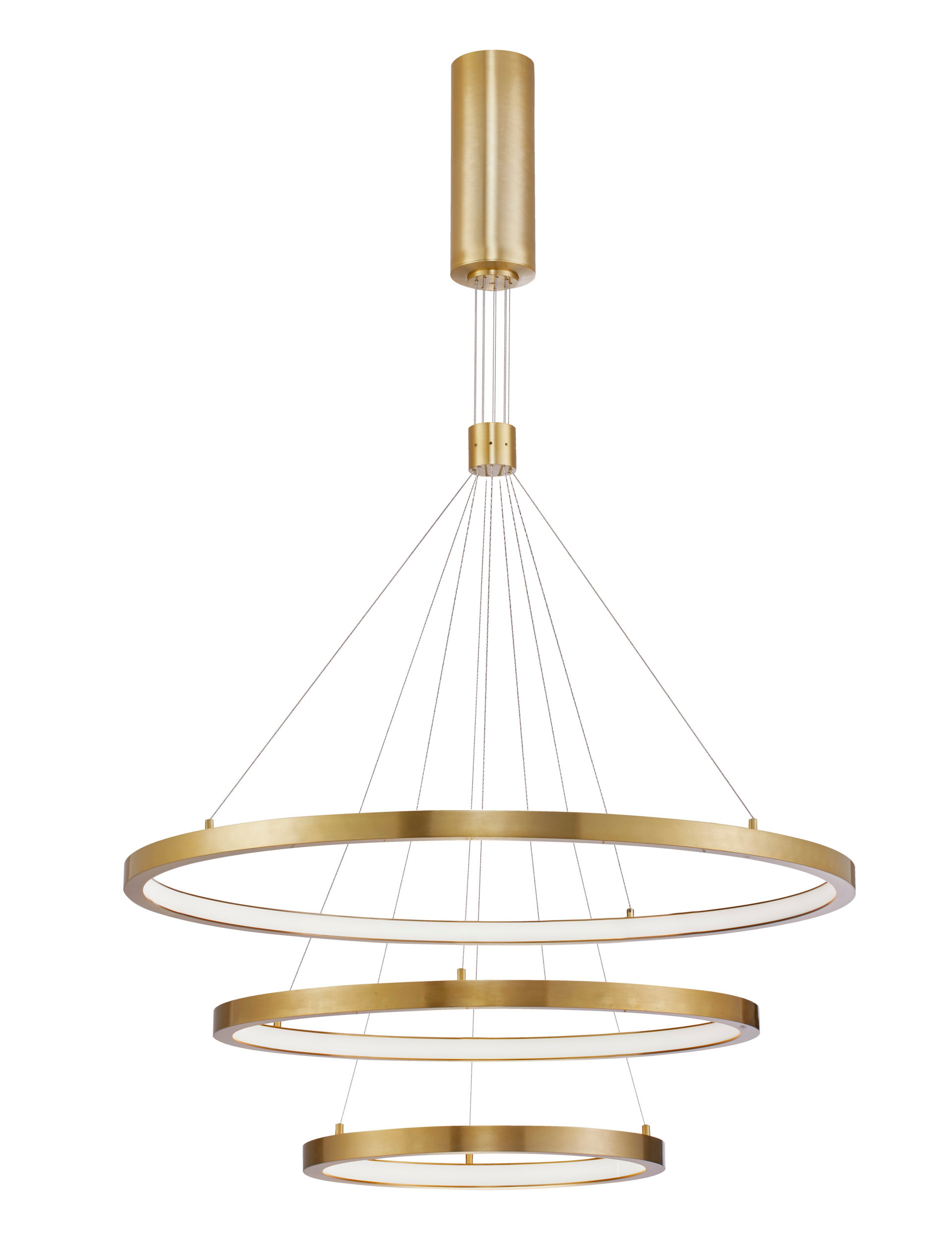 EMPATIA | H 150 D 80 cm | 108 W | 3000 K | 7560 lm | IP20 | Gold | Aluminum/Acrylic