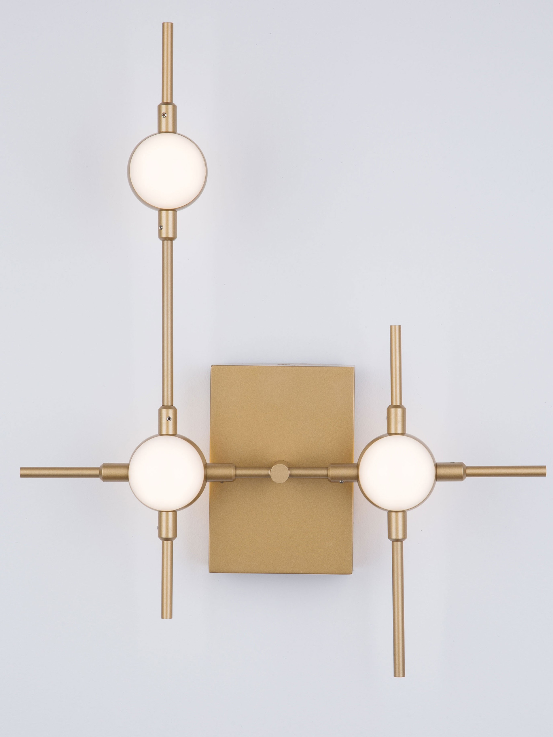 ATOMO | L 31 W 3.5 H 40 cm | 9 W | 3000 K | 605 lm | IP20 | Gold | Metal/Acrylic