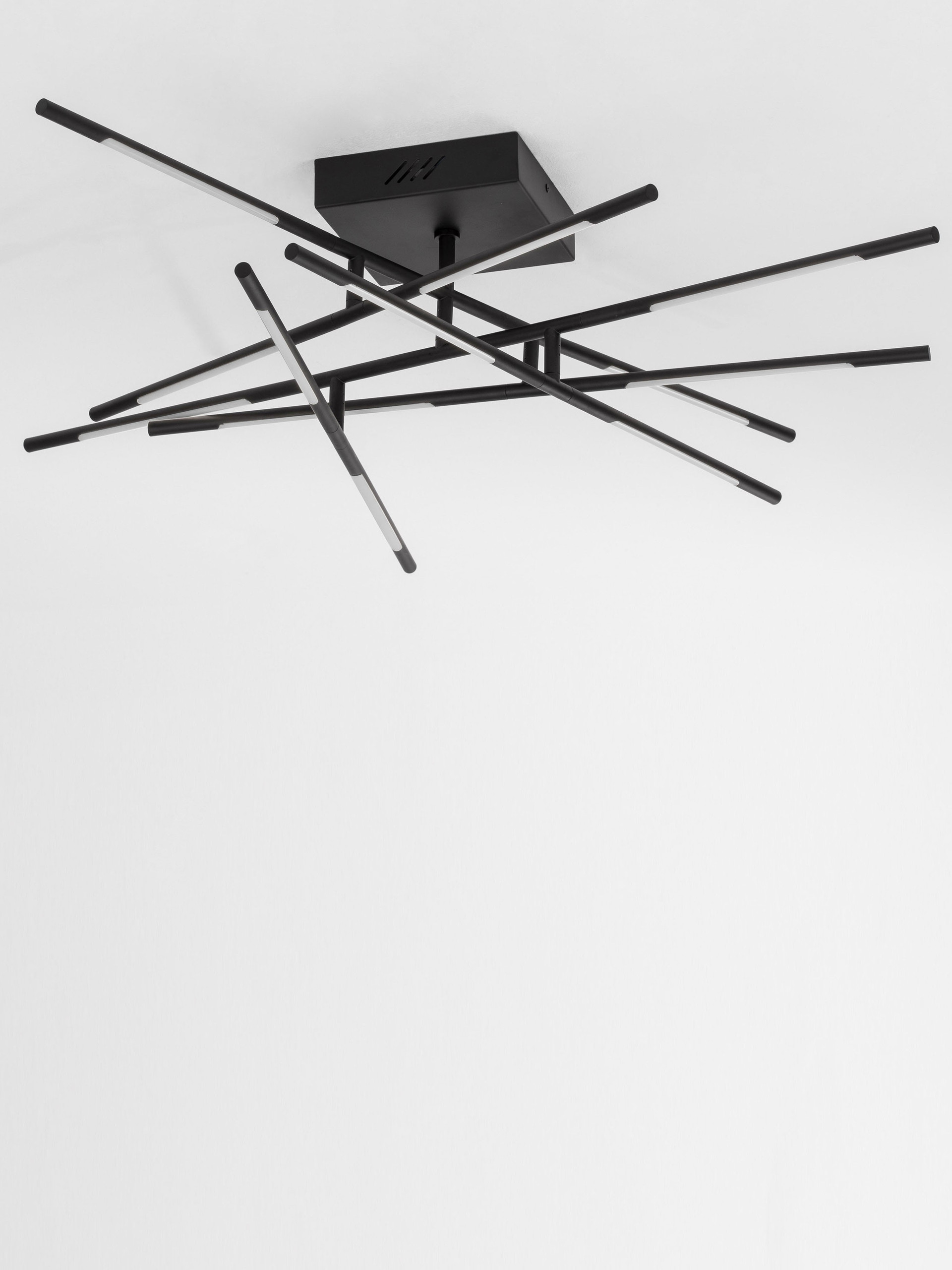 RACCIO | L 94.5 W 94.5 H 21 cm | 59 W | 3000 K | 4195 lm | IP20 | Black | Metal/Acrylic