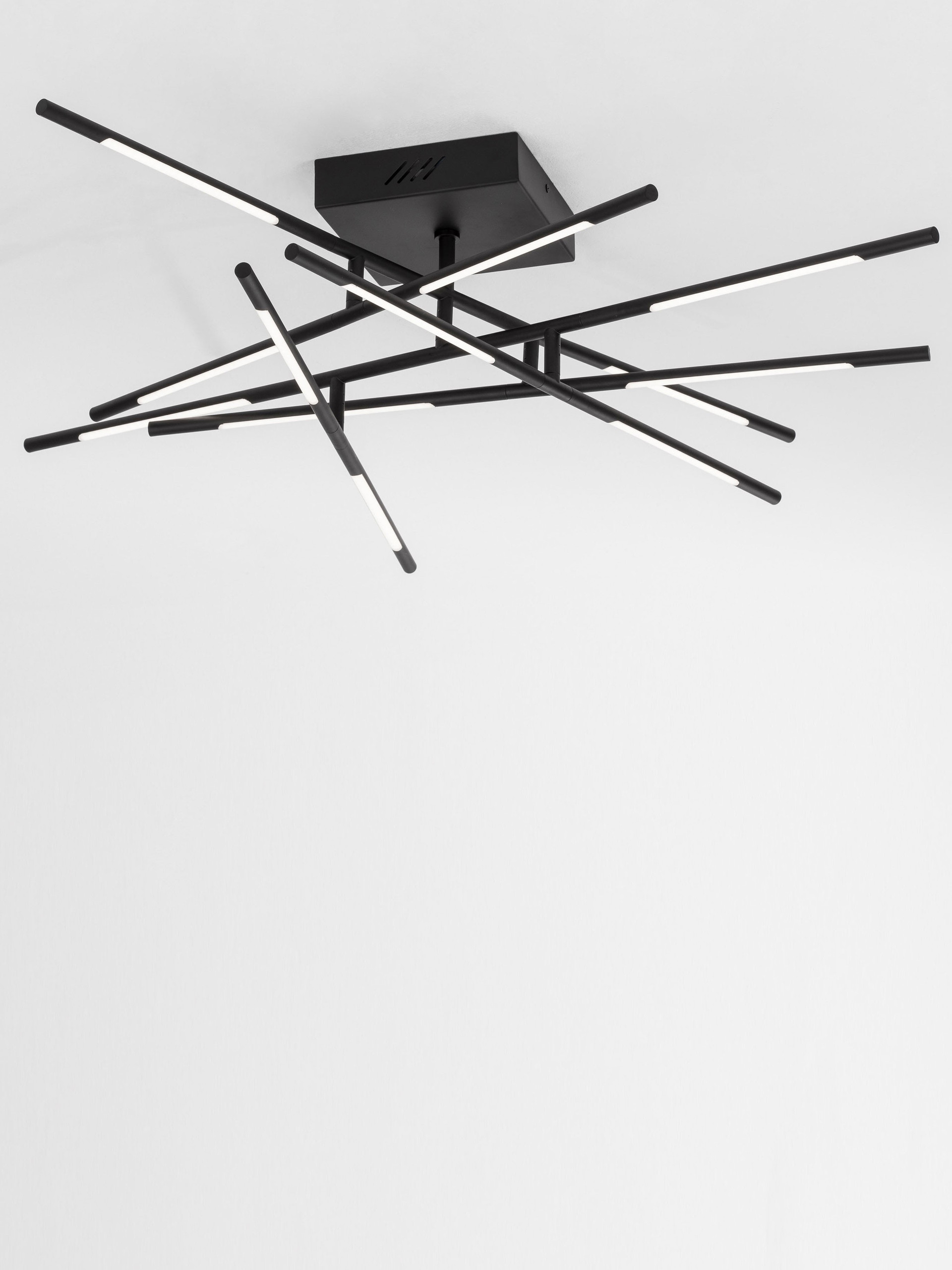 RACCIO | L 94.5 W 94.5 H 21 cm | 59 W | 3000 K | 4195 lm | IP20 | Black | Metal/Acrylic