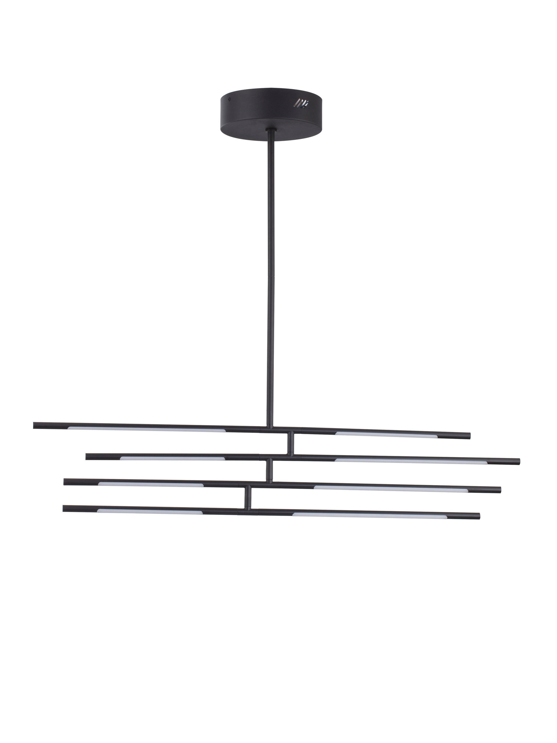 RACCIO | L 84 W 80 cm | 48 W | 3000 K | 3633 lm | IP20 | Black | Metal/Acrylic