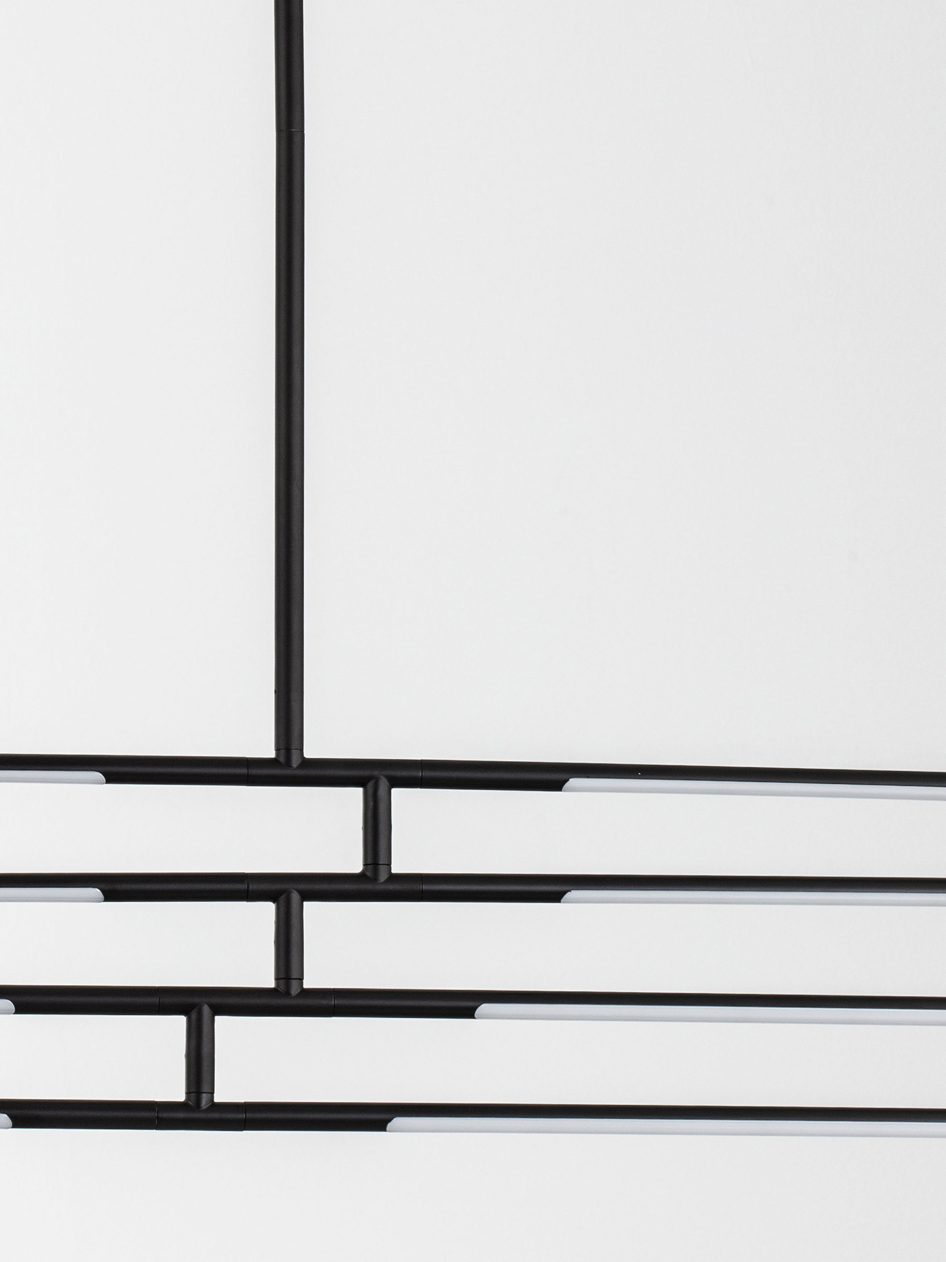 RACCIO | L 84 W 80 cm | 48 W | 3000 K | 3633 lm | IP20 | Black | Metal/Acrylic