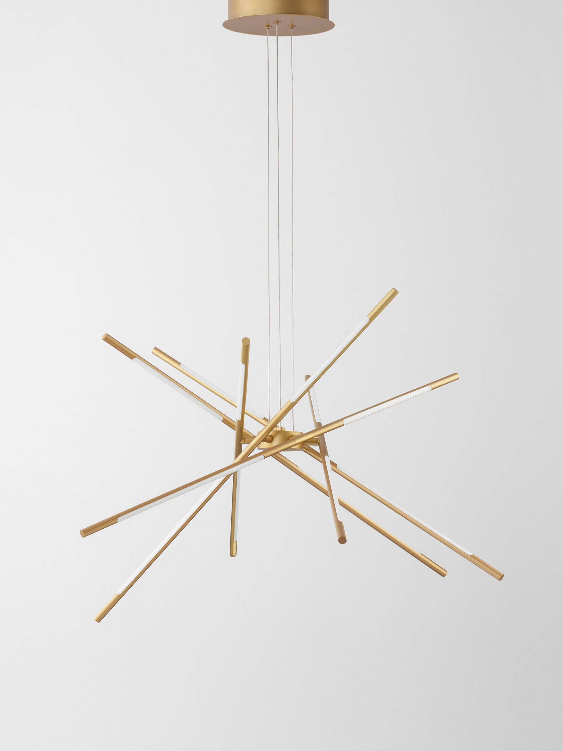 RACCIO | H 120 D 85 cm | 68 W | 3000 K | 5397 lm | IP20 | Gold | Metal/Acrylic