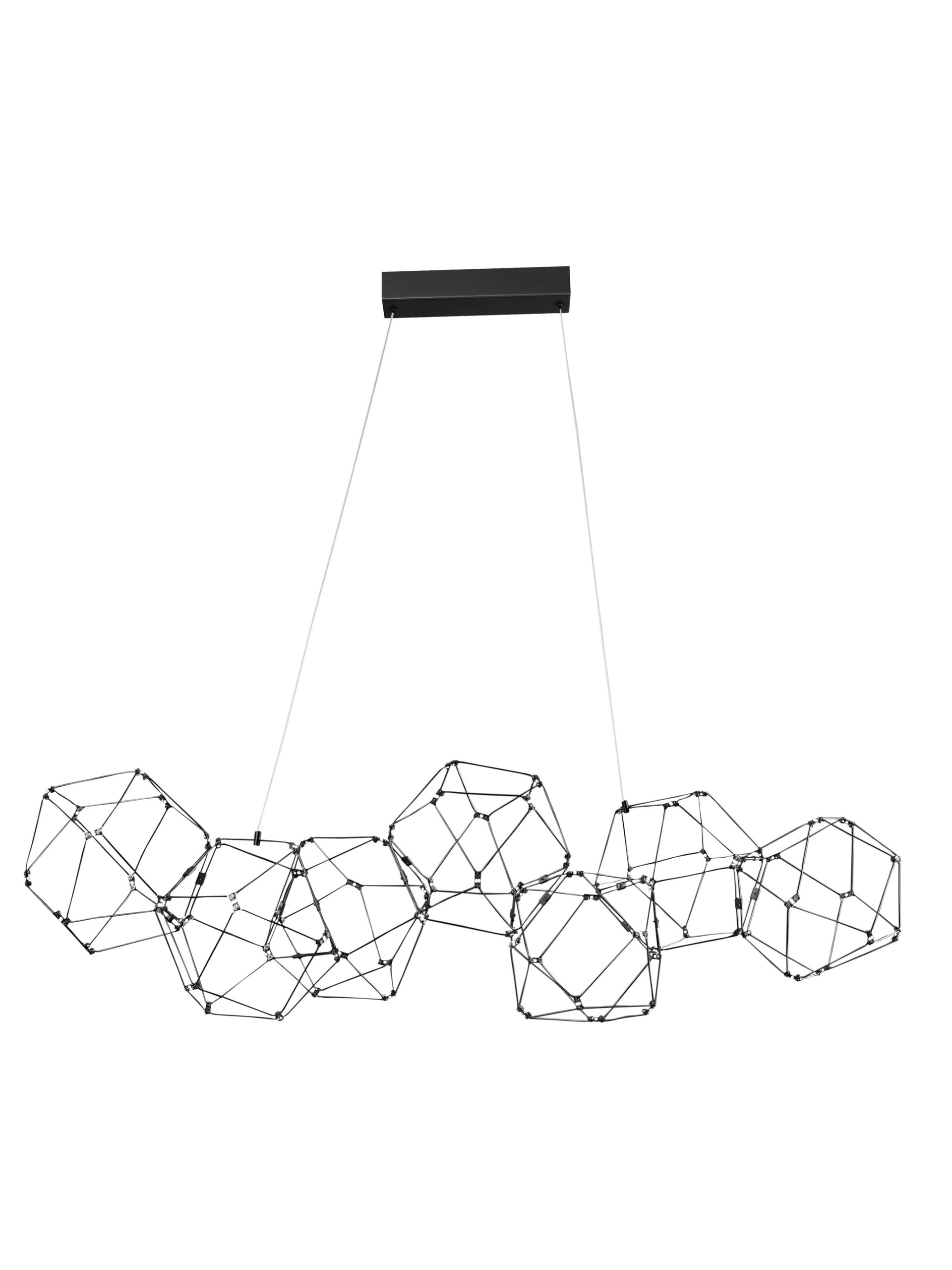 NEBULA | L 94.5 W 32.5 H 120 cm | 34 W | 3000 K | 2323 lm | IP20 | Black | Copper