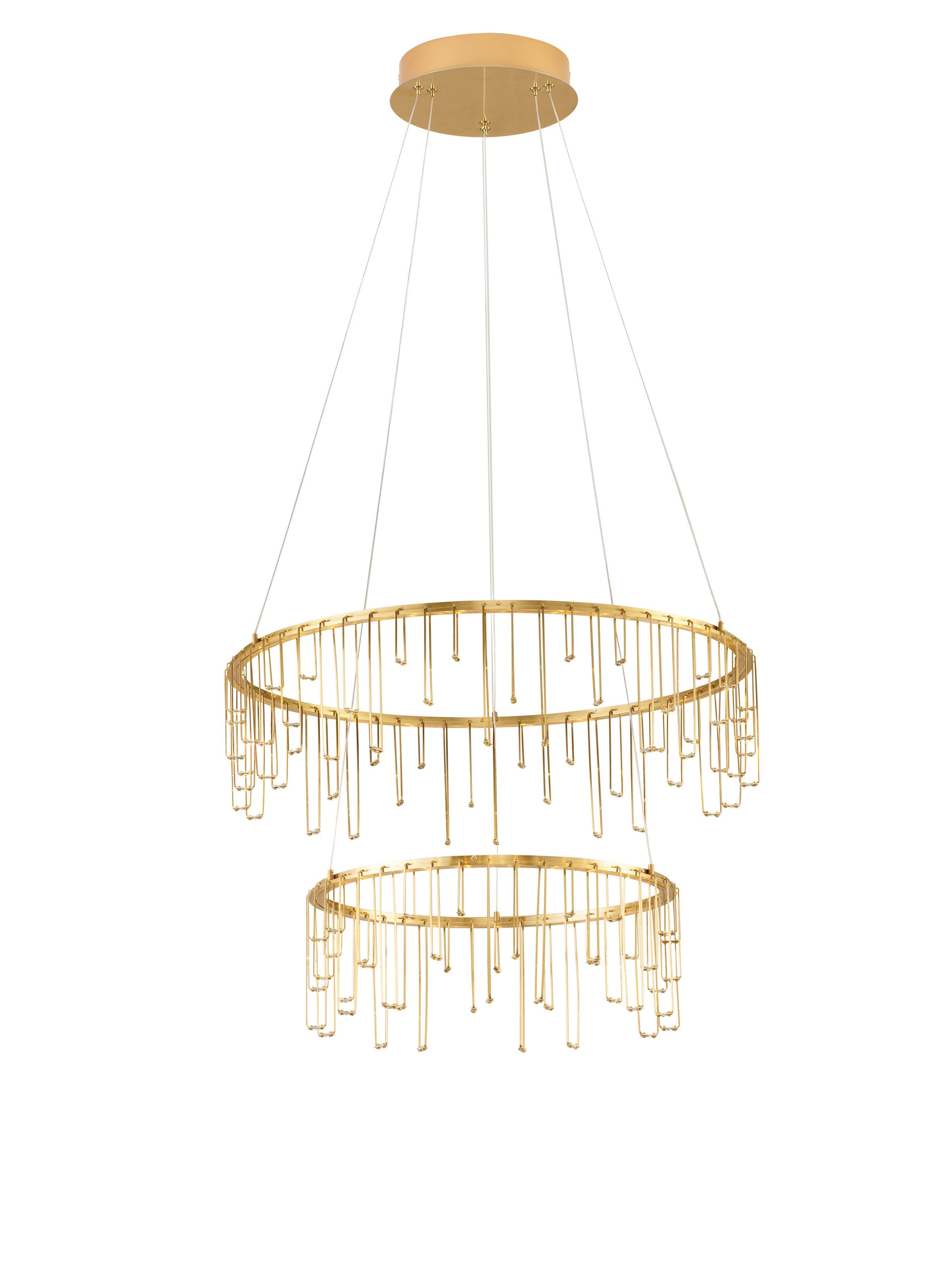 STELLAR | H 150 D 65 cm | 41 W | 3000 K | 3317 lm | IP20 | Gold | Aluminum/Copper