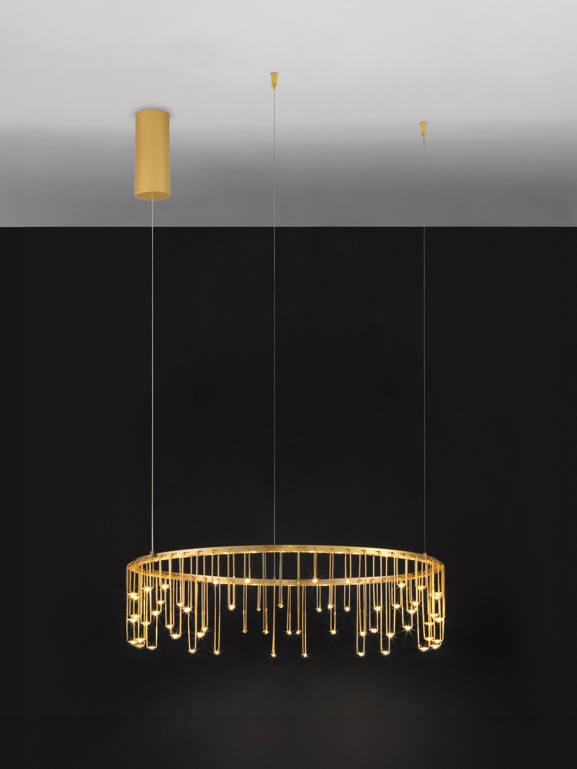 STELLAR | H 150 D 65 cm | 25 W | 3000 K | 1875 lm | IP20 | Gold | Aluminum/Copper