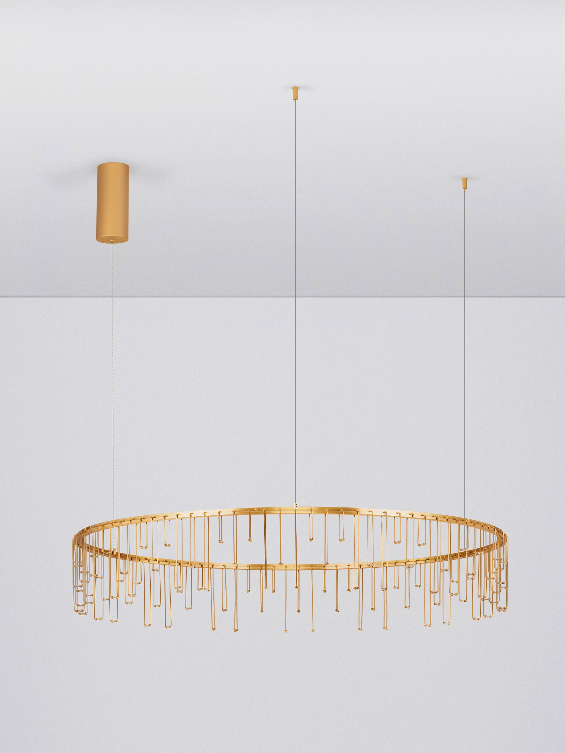 STELLAR | H 150 D 100 cm | 36 W | 3000 K | 3116 lm | IP20 | Gold | Aluminum/Copper
