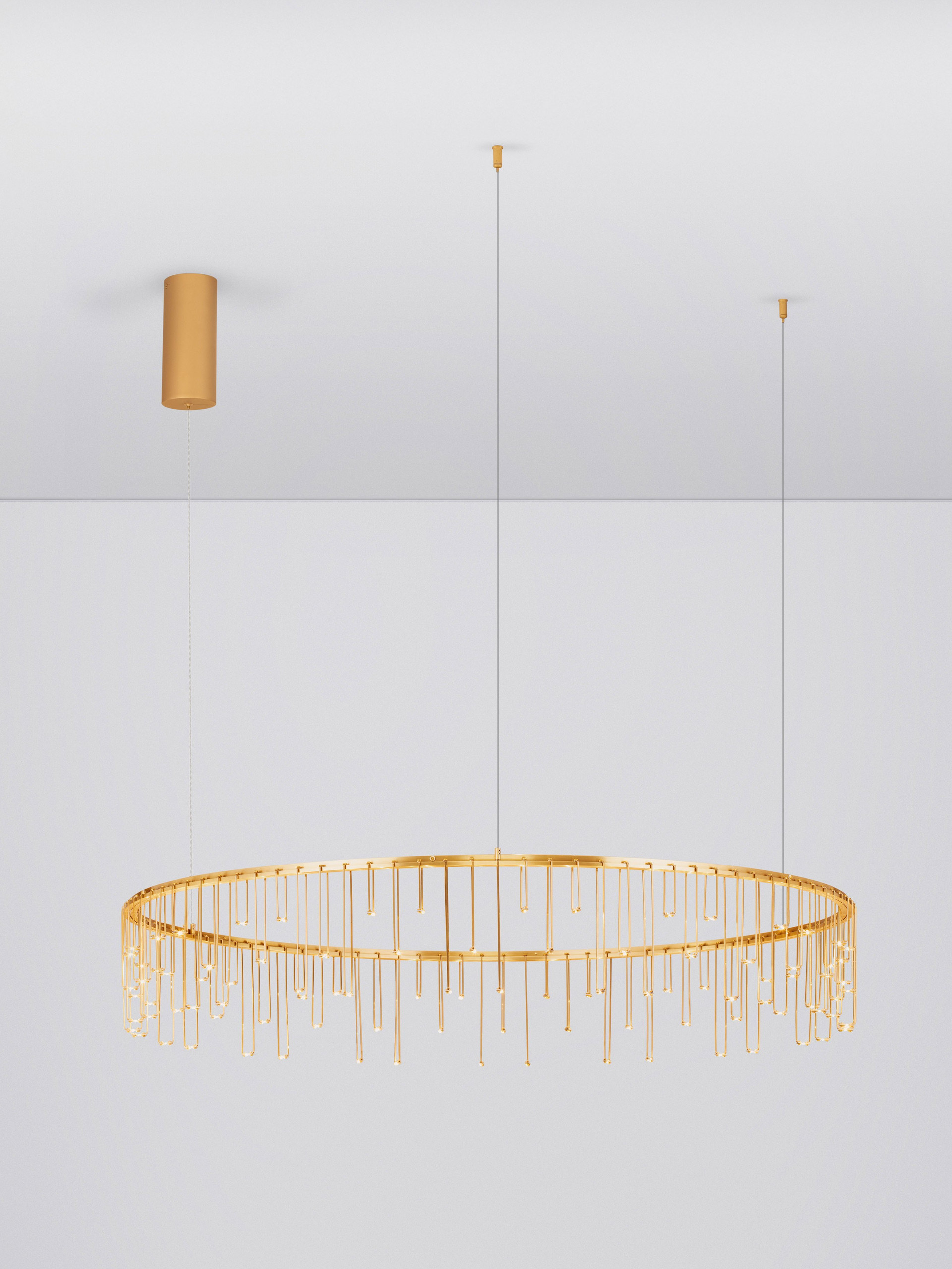 STELLAR | H 150 D 100 cm | 36 W | 3000 K | 3116 lm | IP20 | Gold | Aluminum/Copper