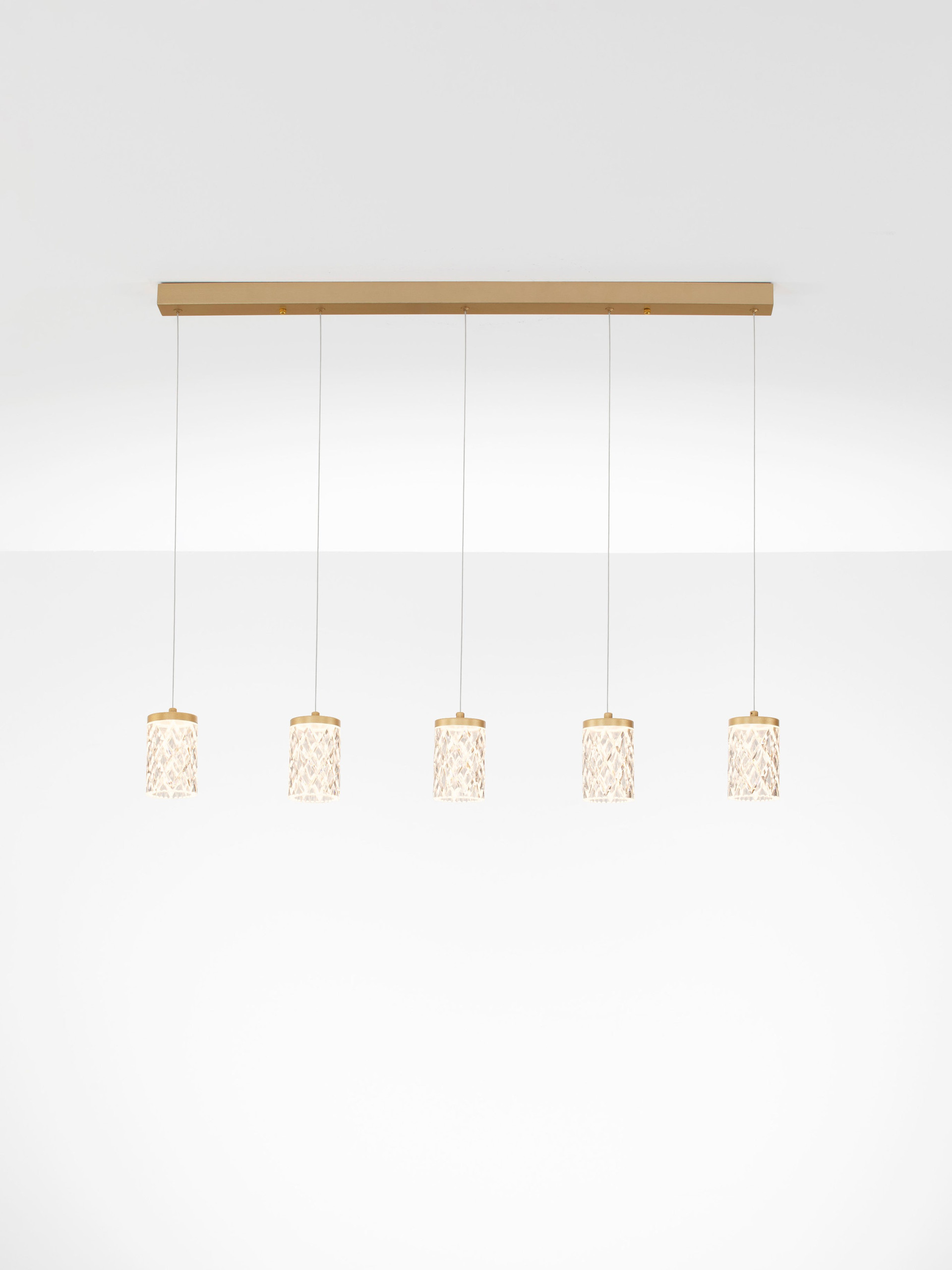 PHOS | L 100 W 8 H 120 cm | 28 W | 3000 K | 1792 lm | IP20 | Gold | Steel/Aluminum/Acrylic
